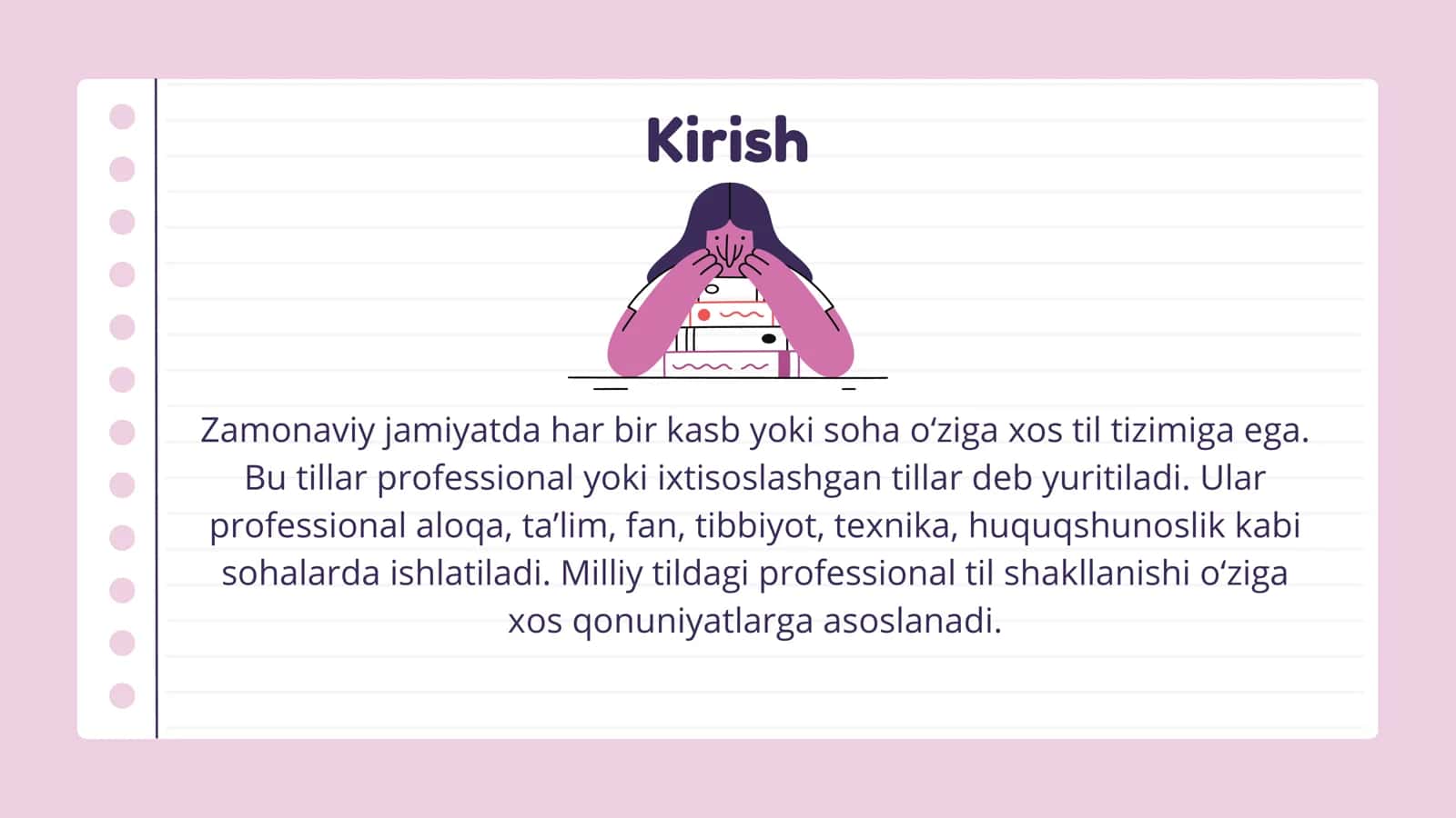 Profissional tillar va ularning milliy tilda asosiy xususiyatlari 2