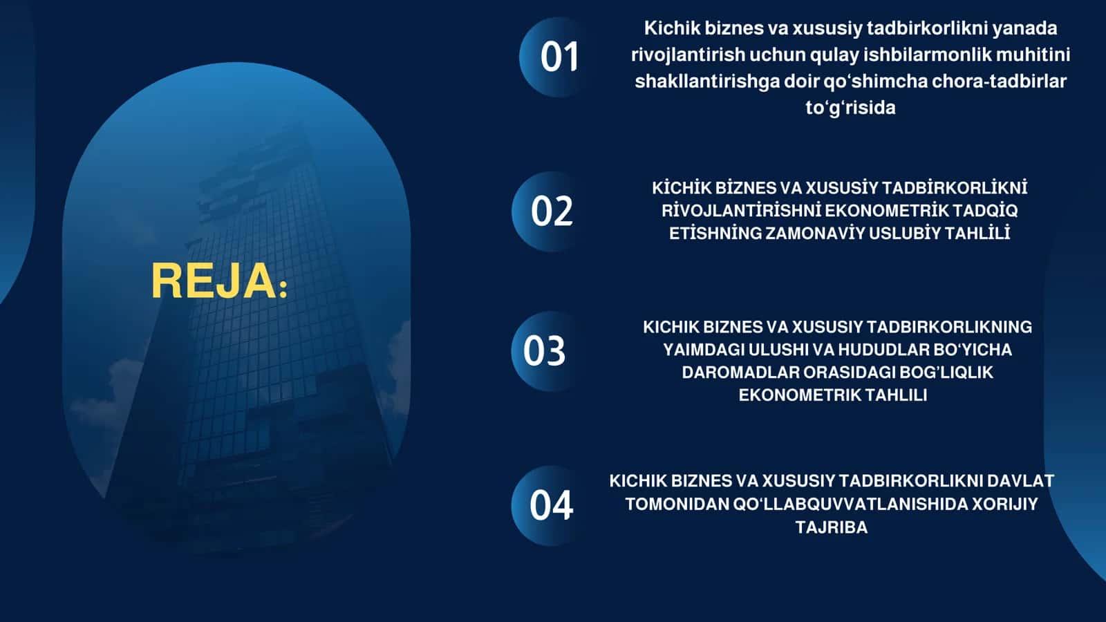 Kichik biznes va xususiy biznes subyektlari faoliyatini tahlil qilishda ekonometrik modellardan foydalanish 2