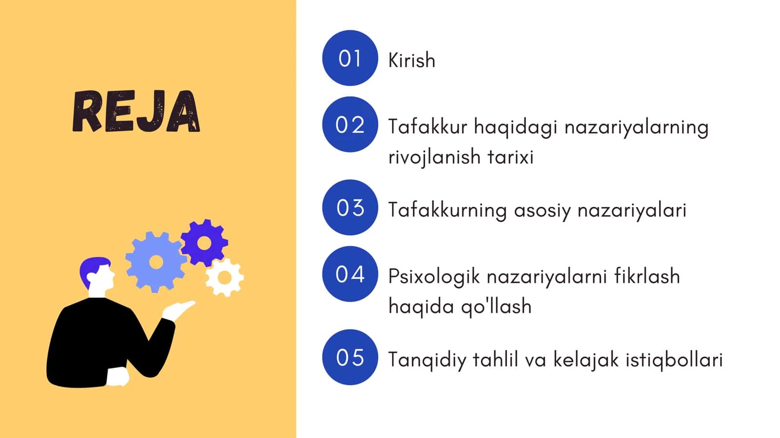 Tafakkur bo‘yicha psixologik nazariyalar 2