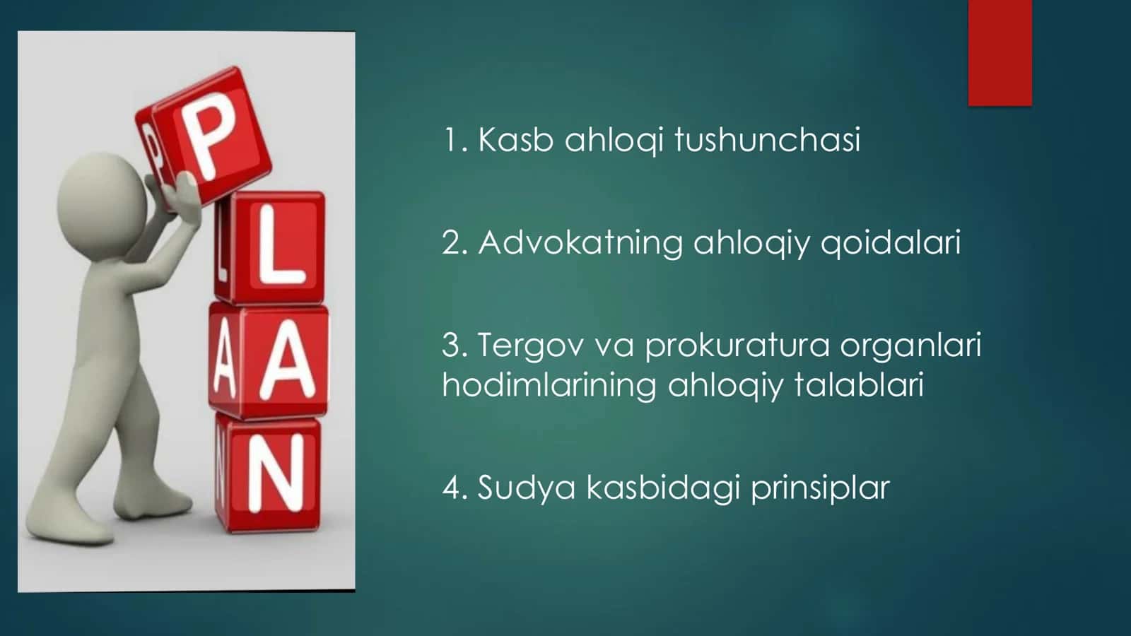 Advokat, tergov va prokuratura organlari hodimlari ahloqi 2