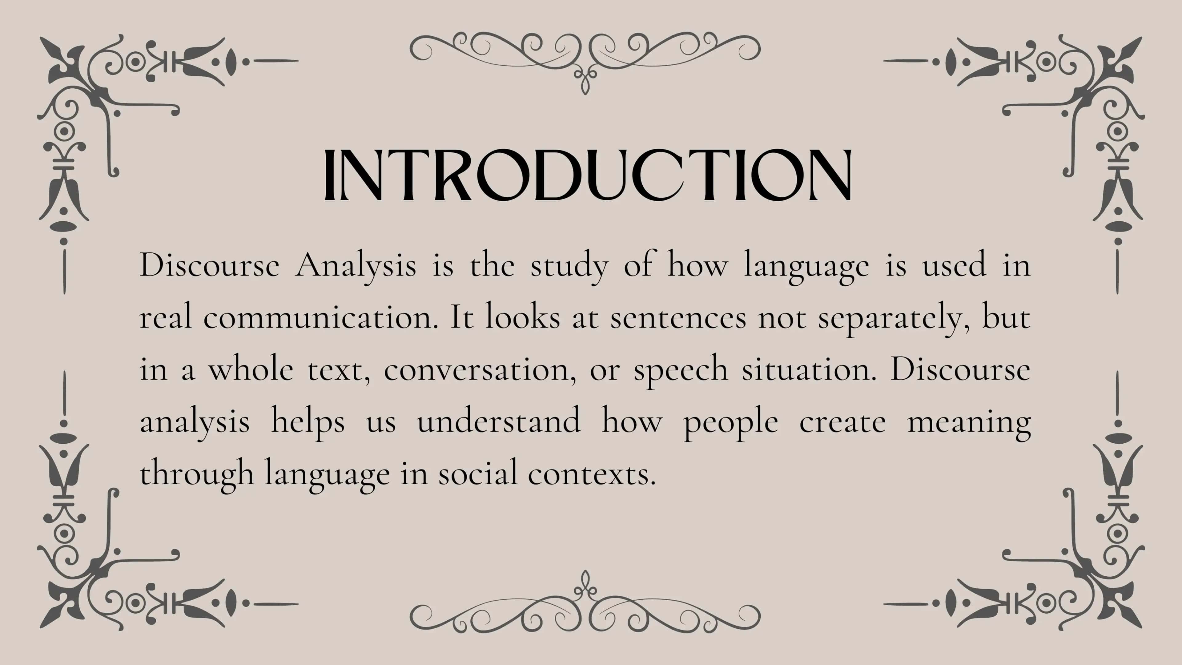 Discourse analysis 2