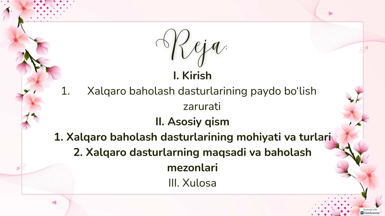 Xalqaro Baholash Dasturlari 2