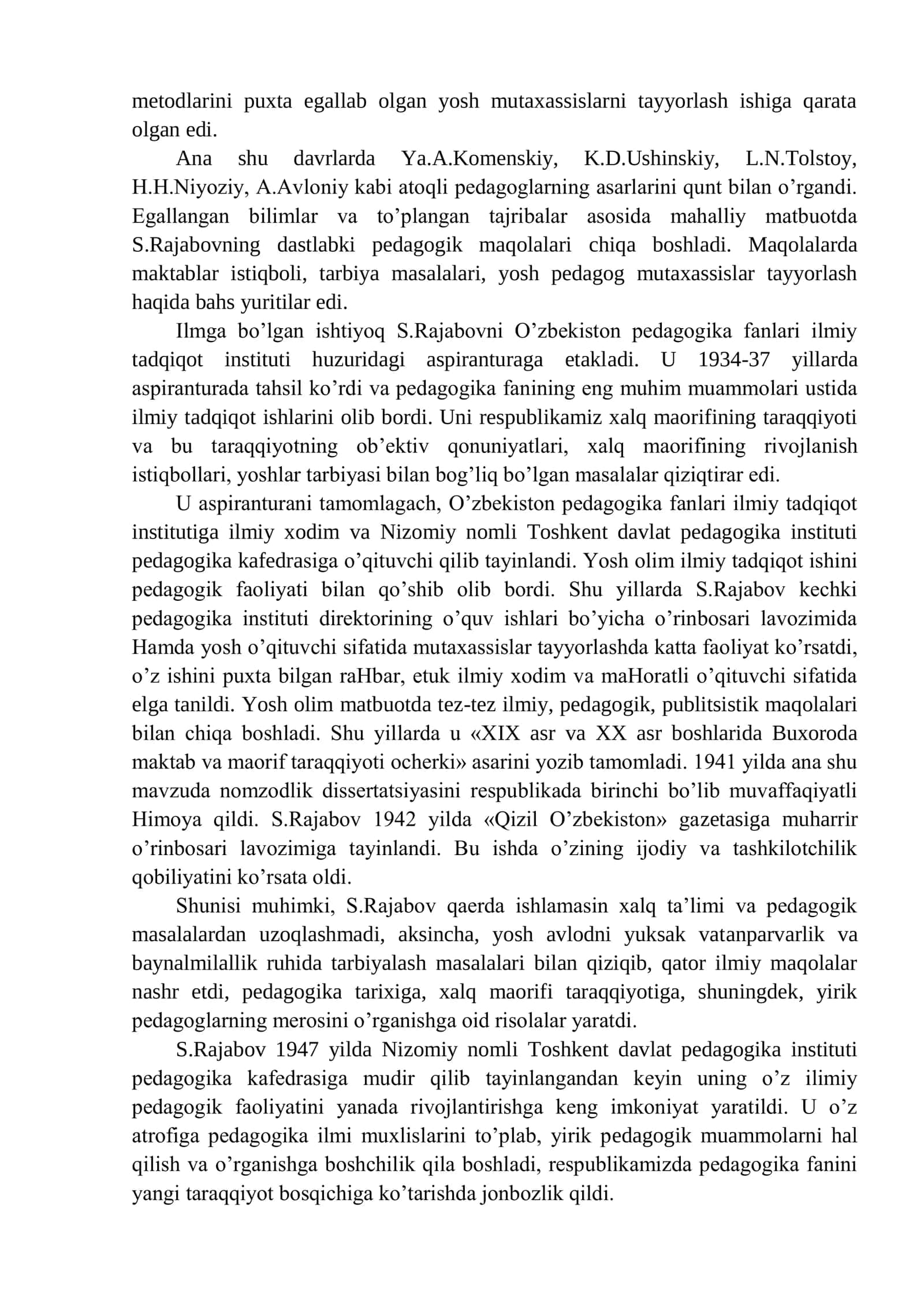 MAVZU: 1945-1990 YILLARDA O‘ZBEKISTONDA 2