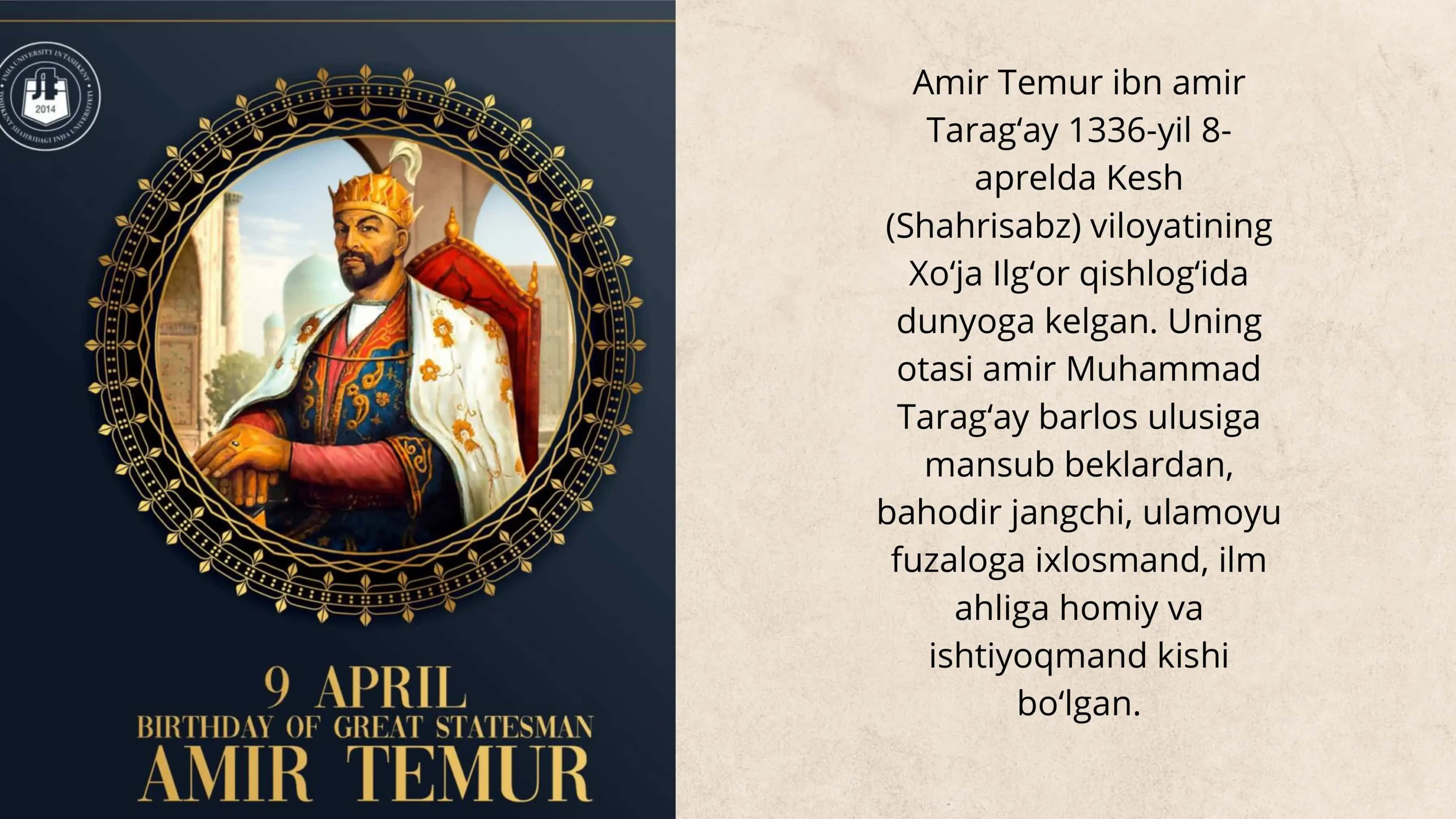 Amir Temur ibn amir 2