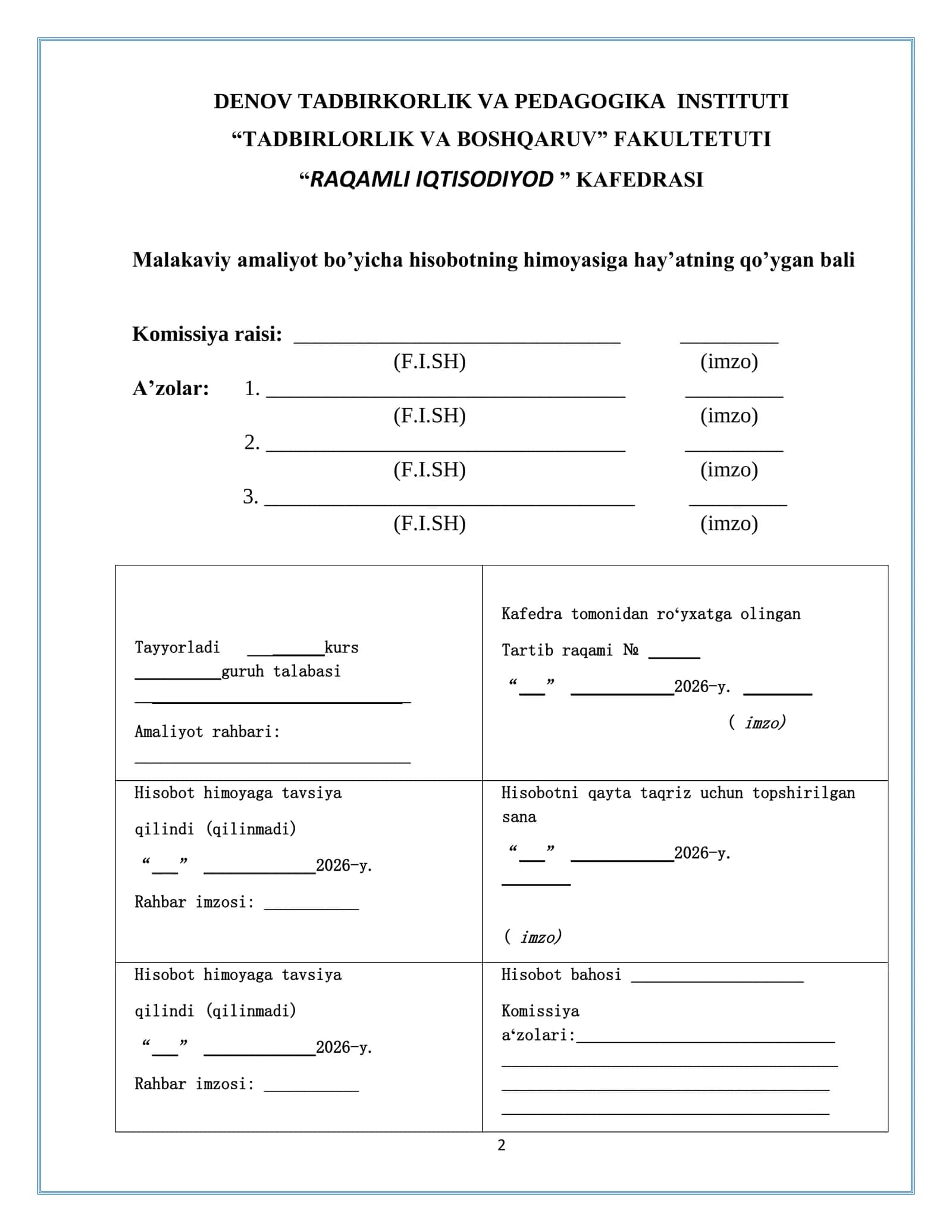 Agrobank Surxondaryo viloyati Sho‘rchi tuman filialining tashkiliy va faoliyati tuzilishi 2