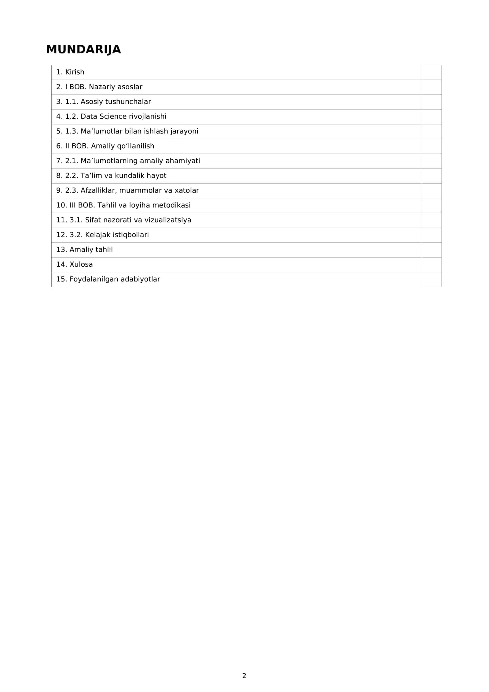 KICHIK DATA SCIENCE LOYIHASI 2