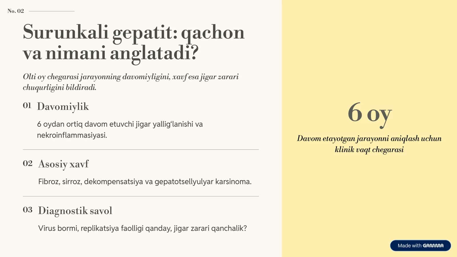 Surunkali gepatitlar - Yagona klinik algoritm 2
