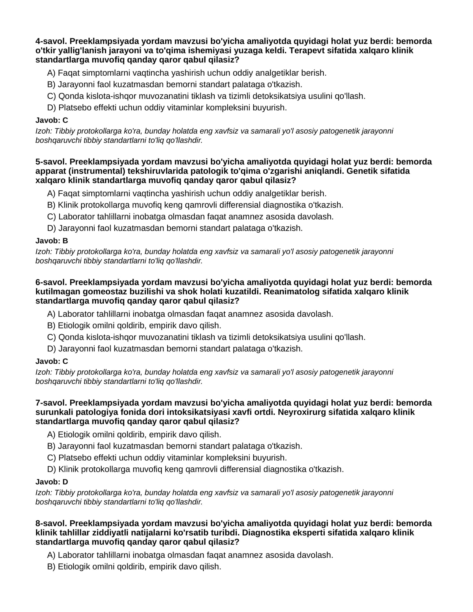 PREEKLAMPSIYADA YORDAM - 2-QISM 2