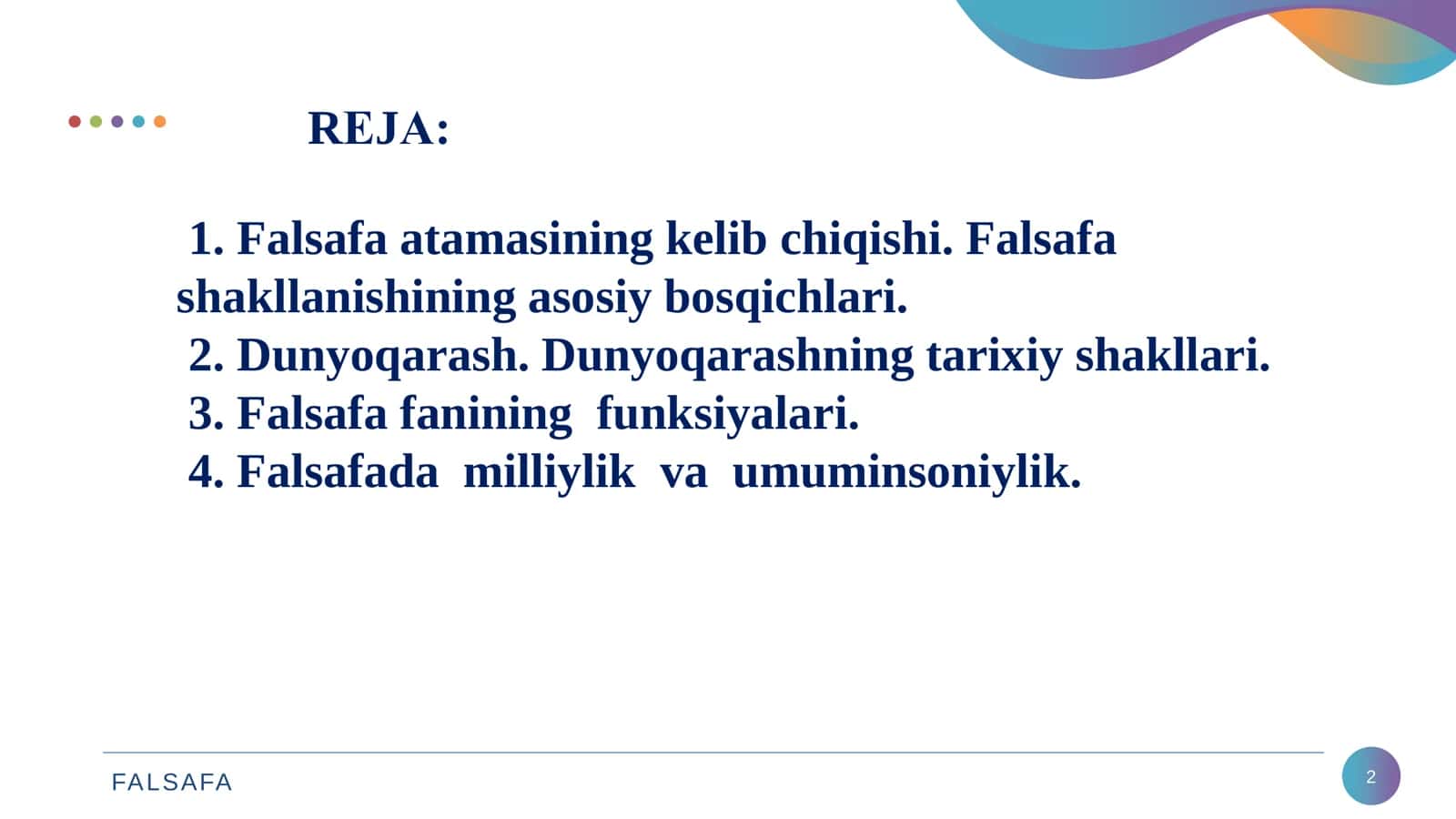 falsafa 2