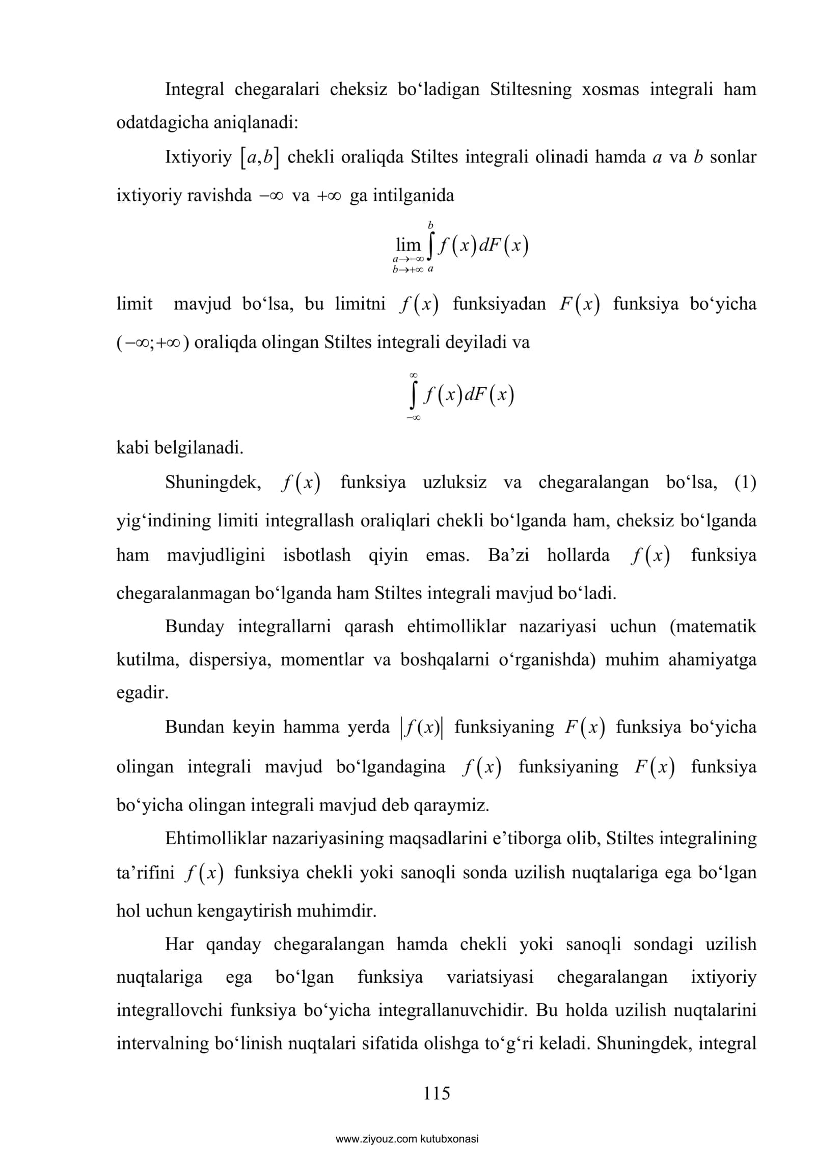 TASODIFIY MIQDORLARNING SONLI ХARAKТERISТIKALARI 2