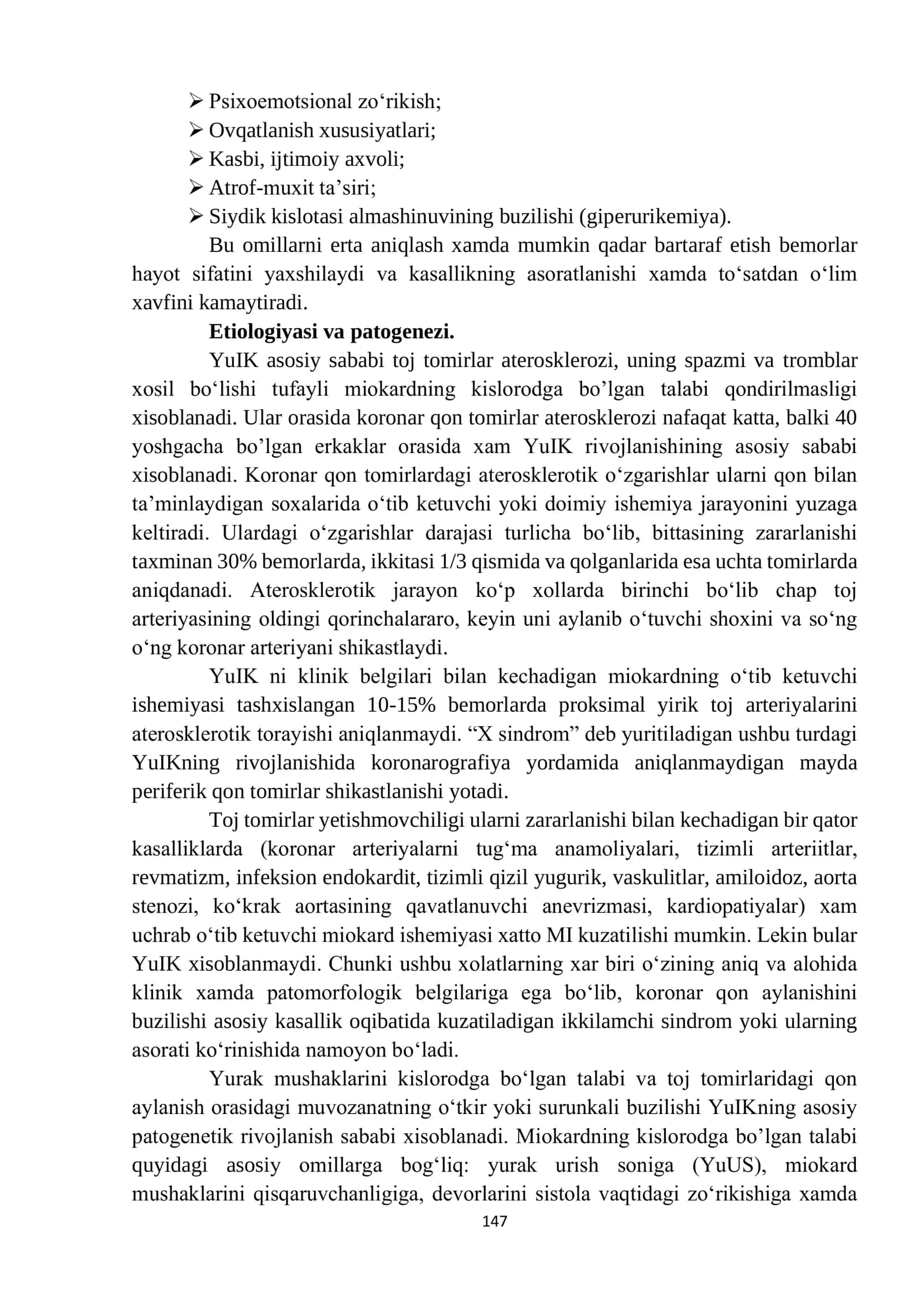 YUIK TASNIIFI. STENOKARDIYA 2