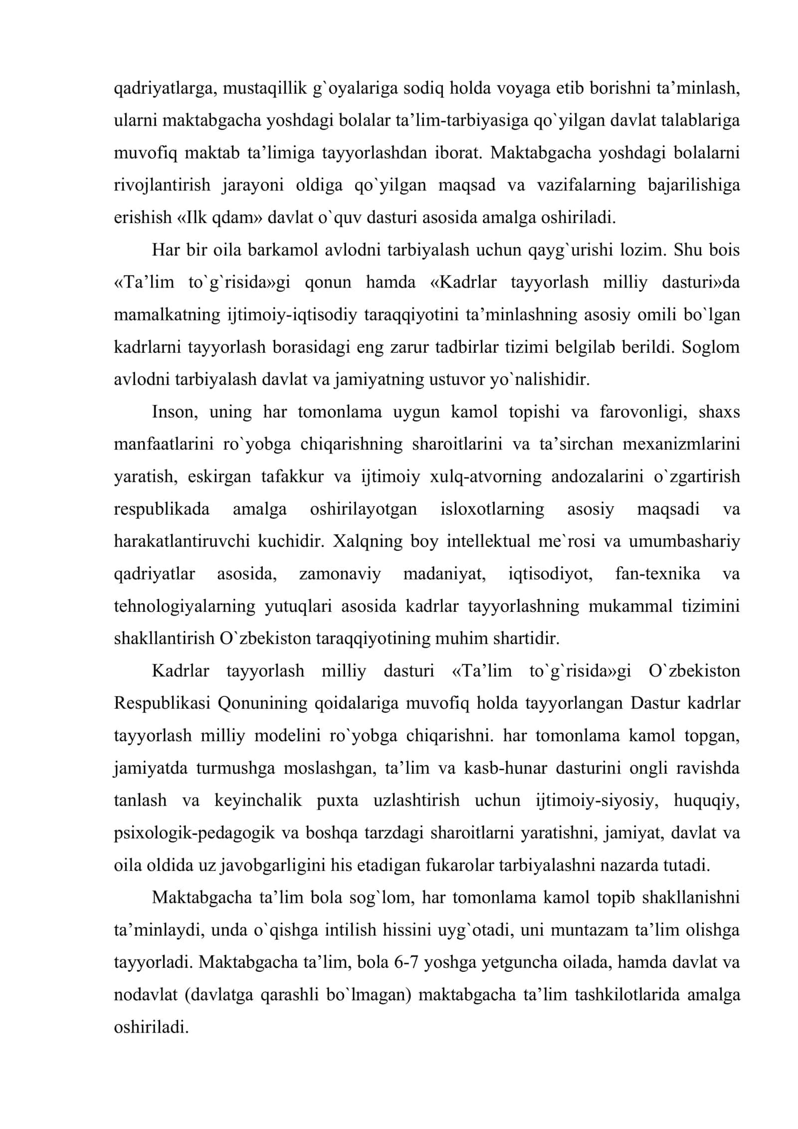 Bolalarni maktab ta’limiga tayyorlash shakllari va metodlari 2