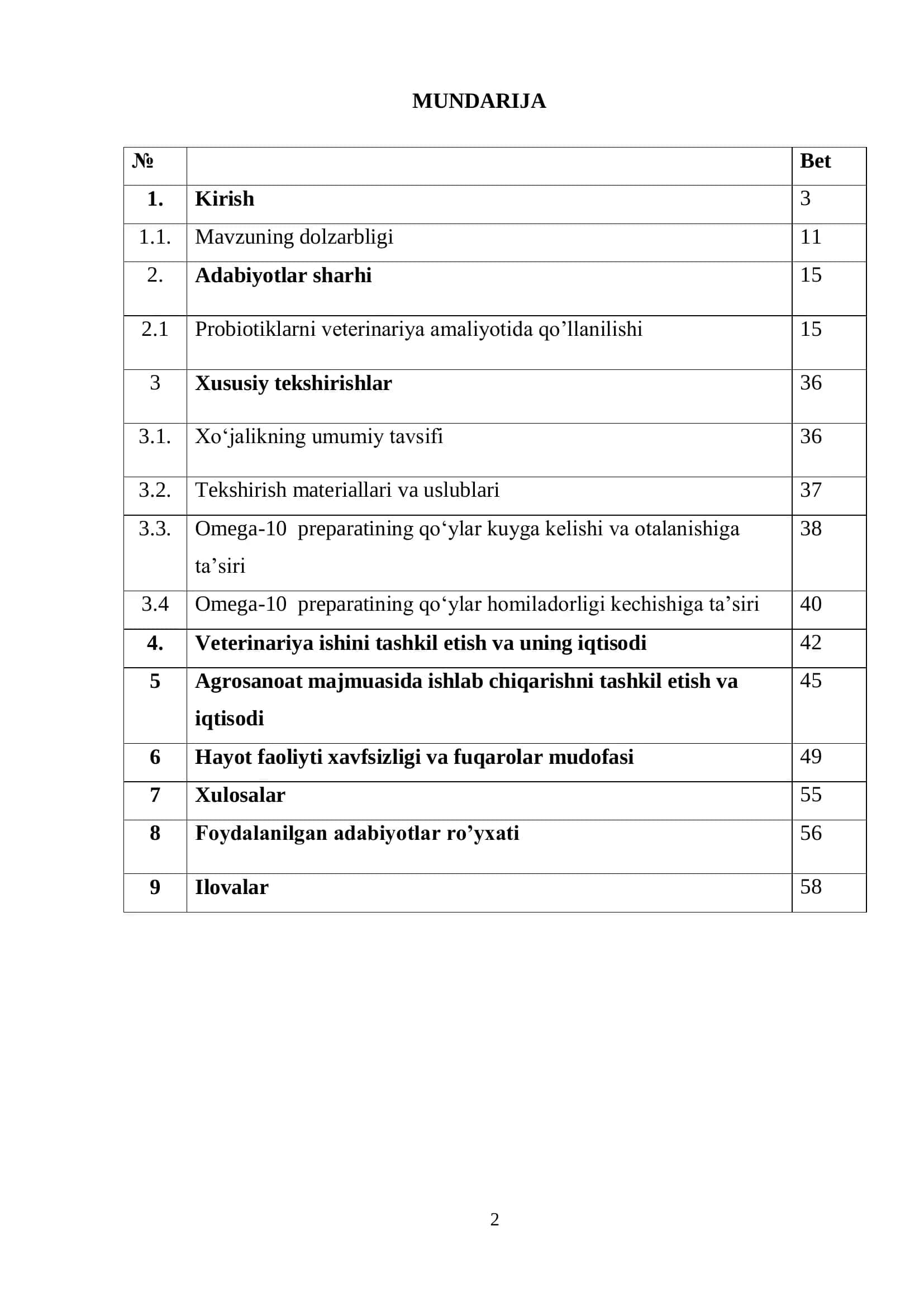 "Probiotiklarning urug’lantirish yoshidagi tanalar jinsiy sistemasiga ta’siri" 2