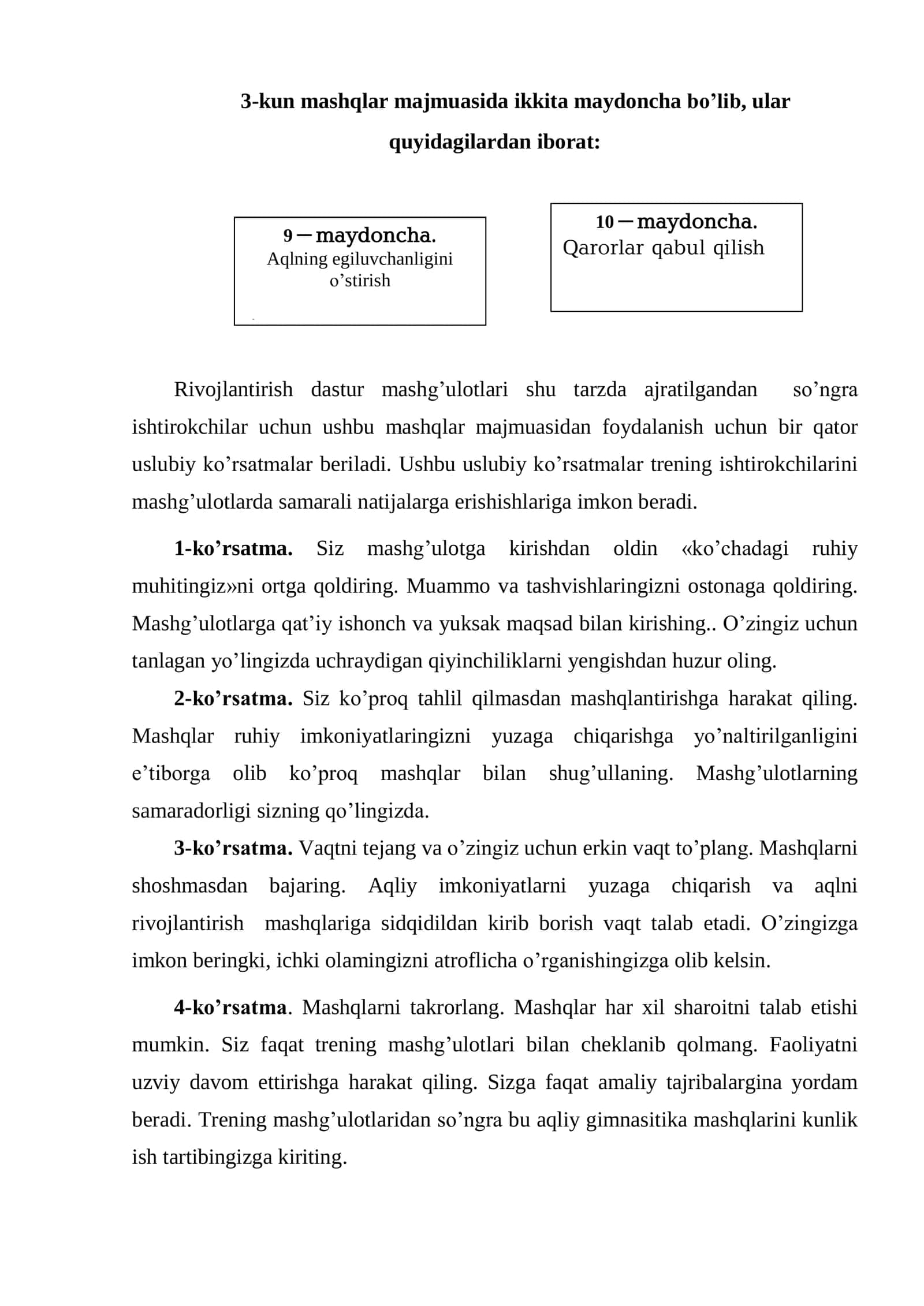 AQLIY QOBILIYATNI RIVOJLANTIRISH DASTURI 2