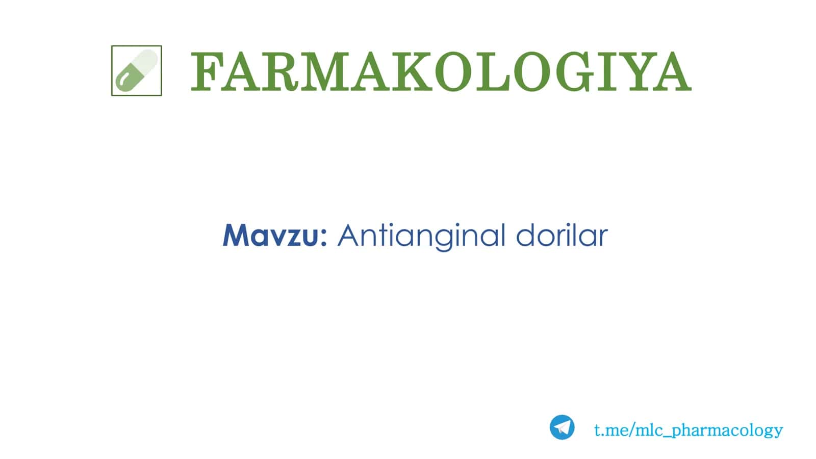 FARMAKOLOGIYA 2