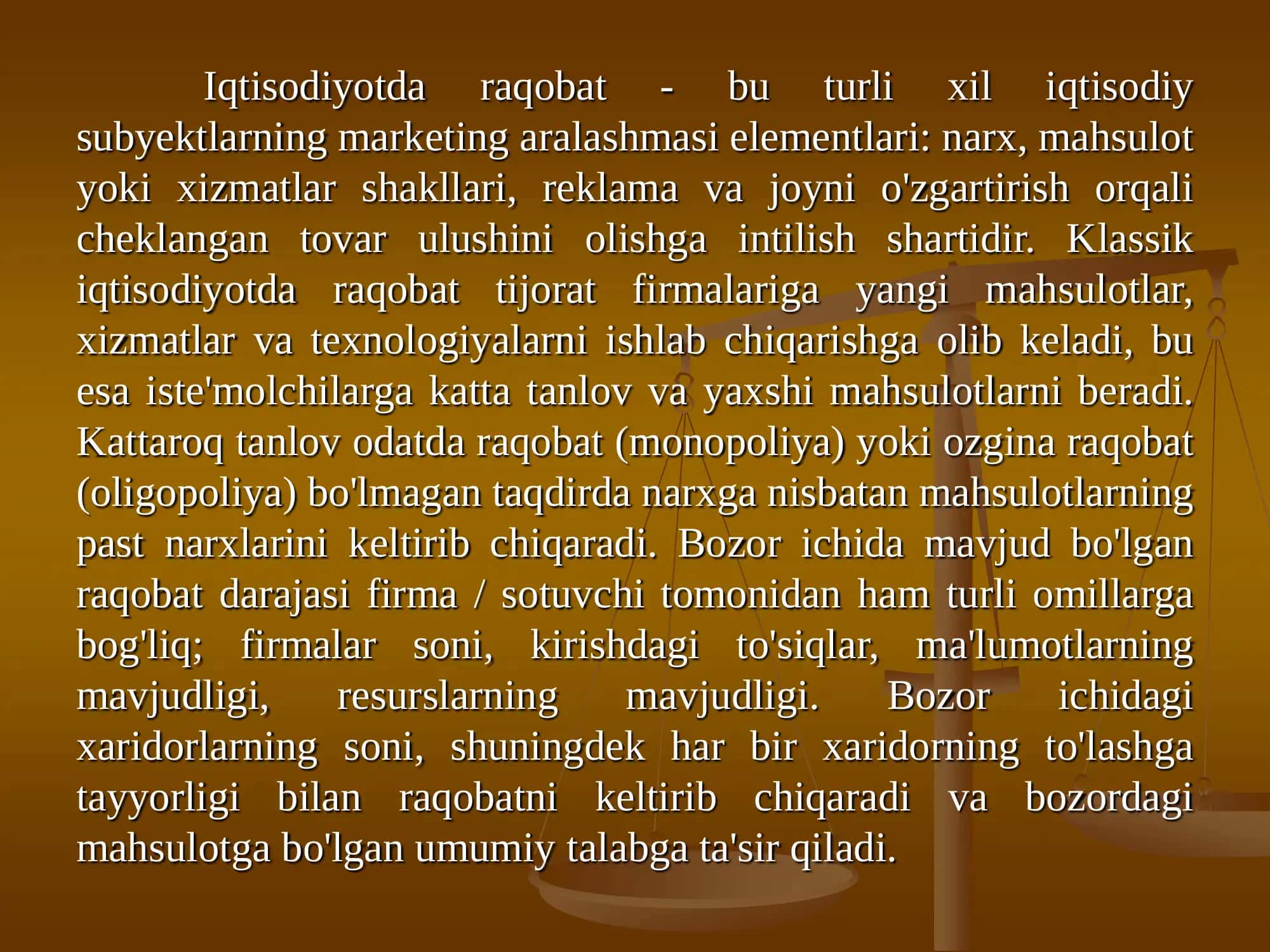 Raqobat va monopoliya 2