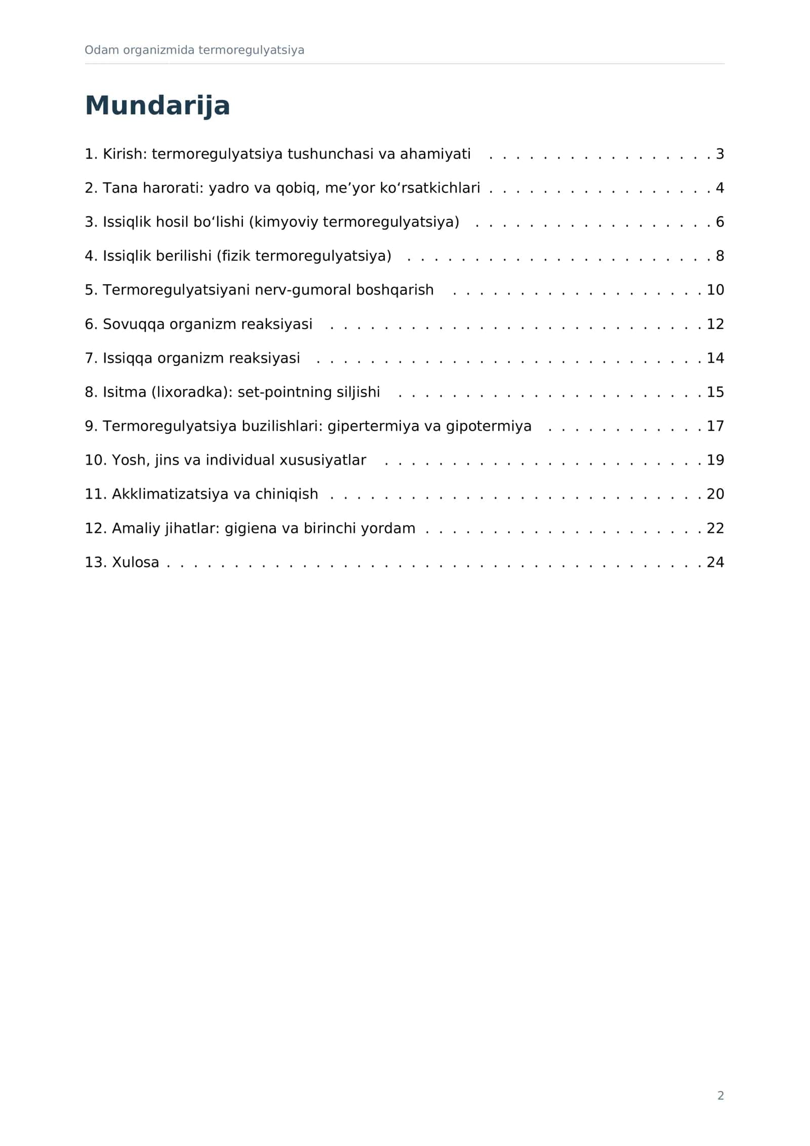 Odam organizmida termoregulyatsiya 2