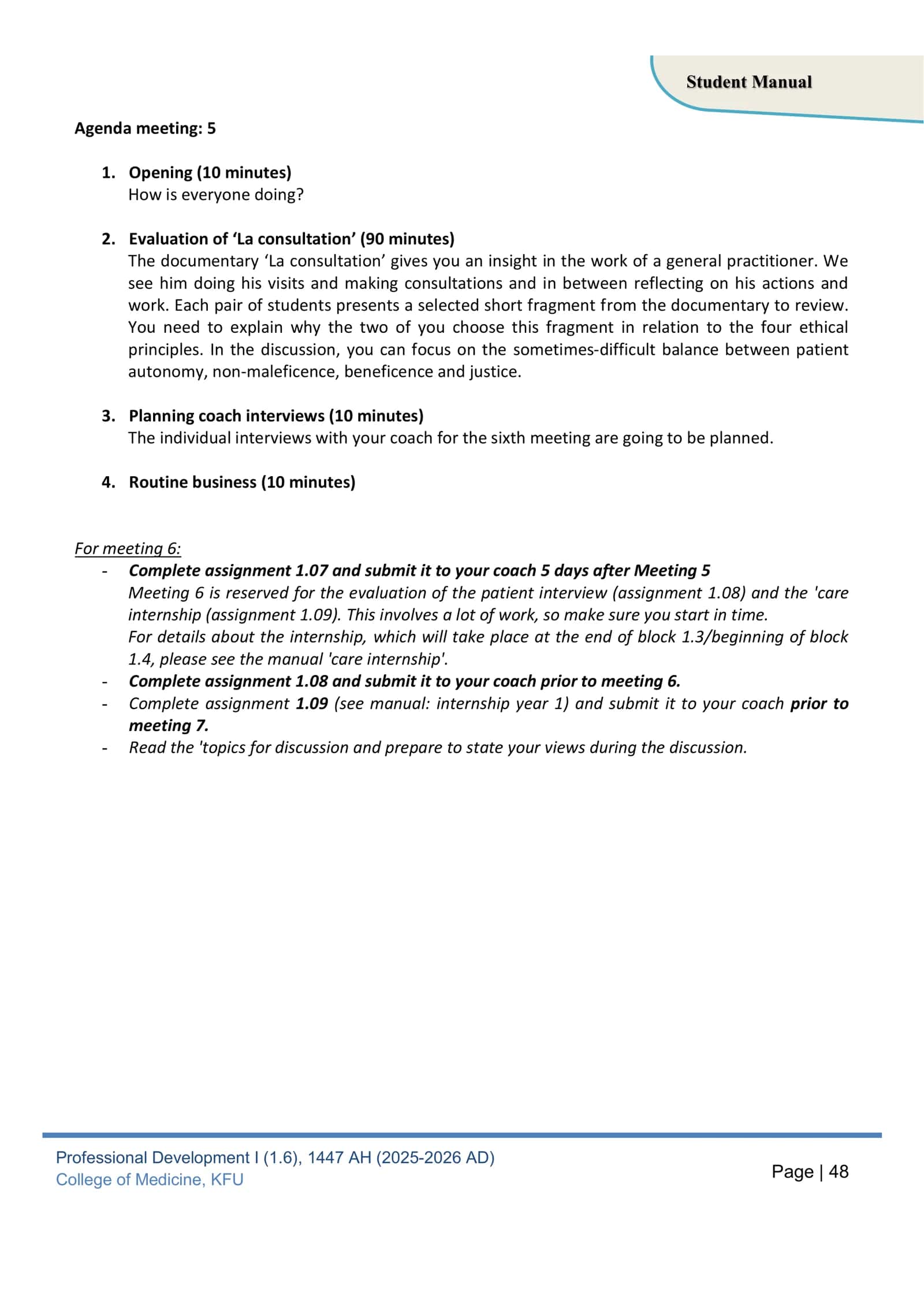 Professional Development I (1.6) Student Manual 2