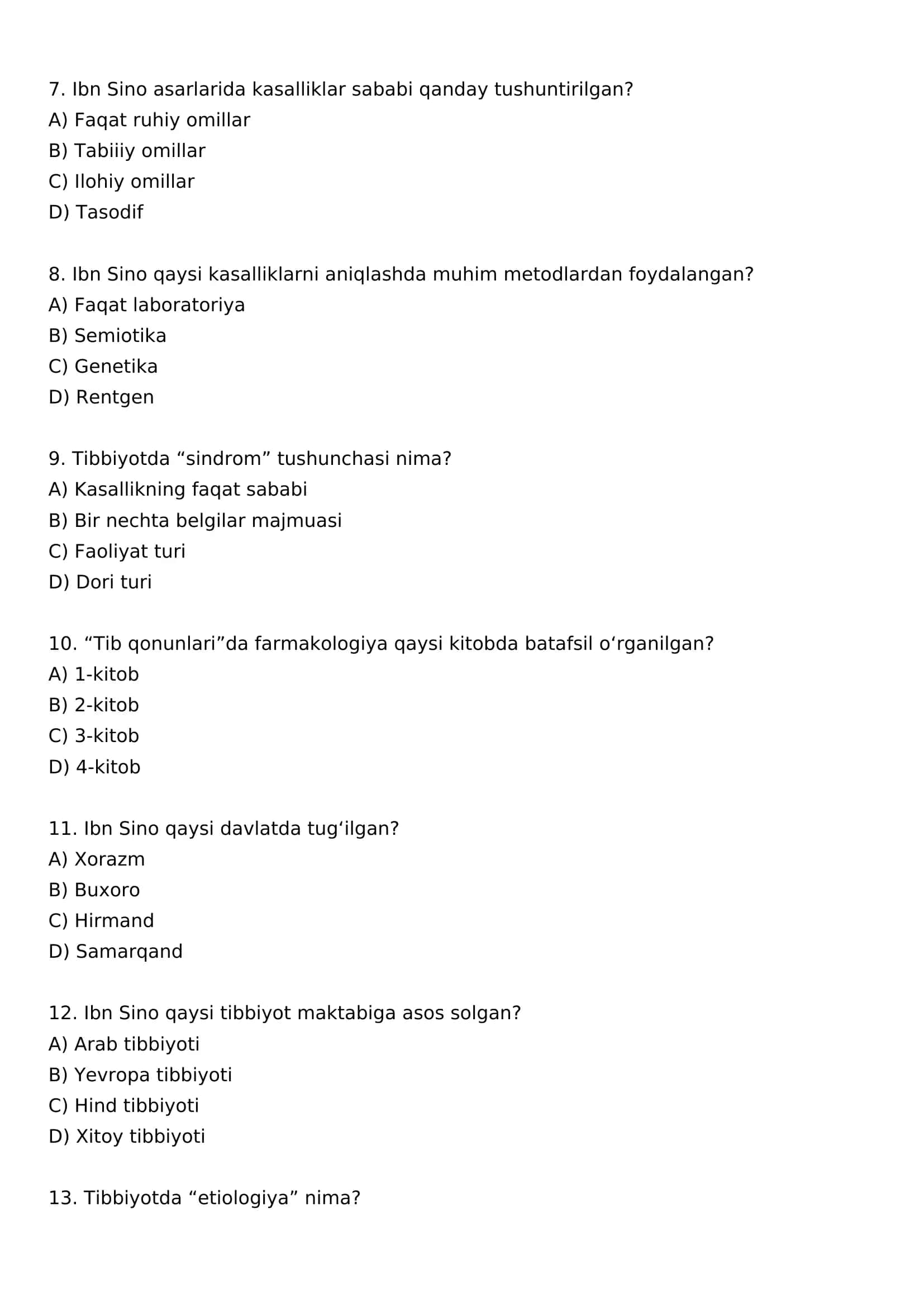 Tib qonunlar 2