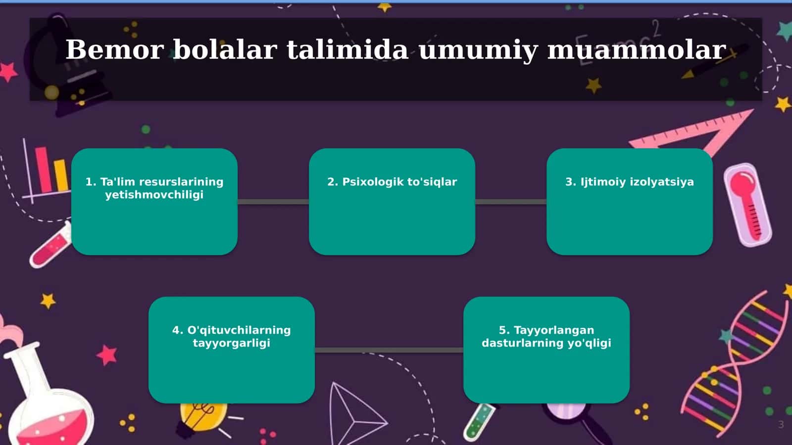 Bemor bolalar talimi oldida turgan muammolar va ularning yechimlari 2