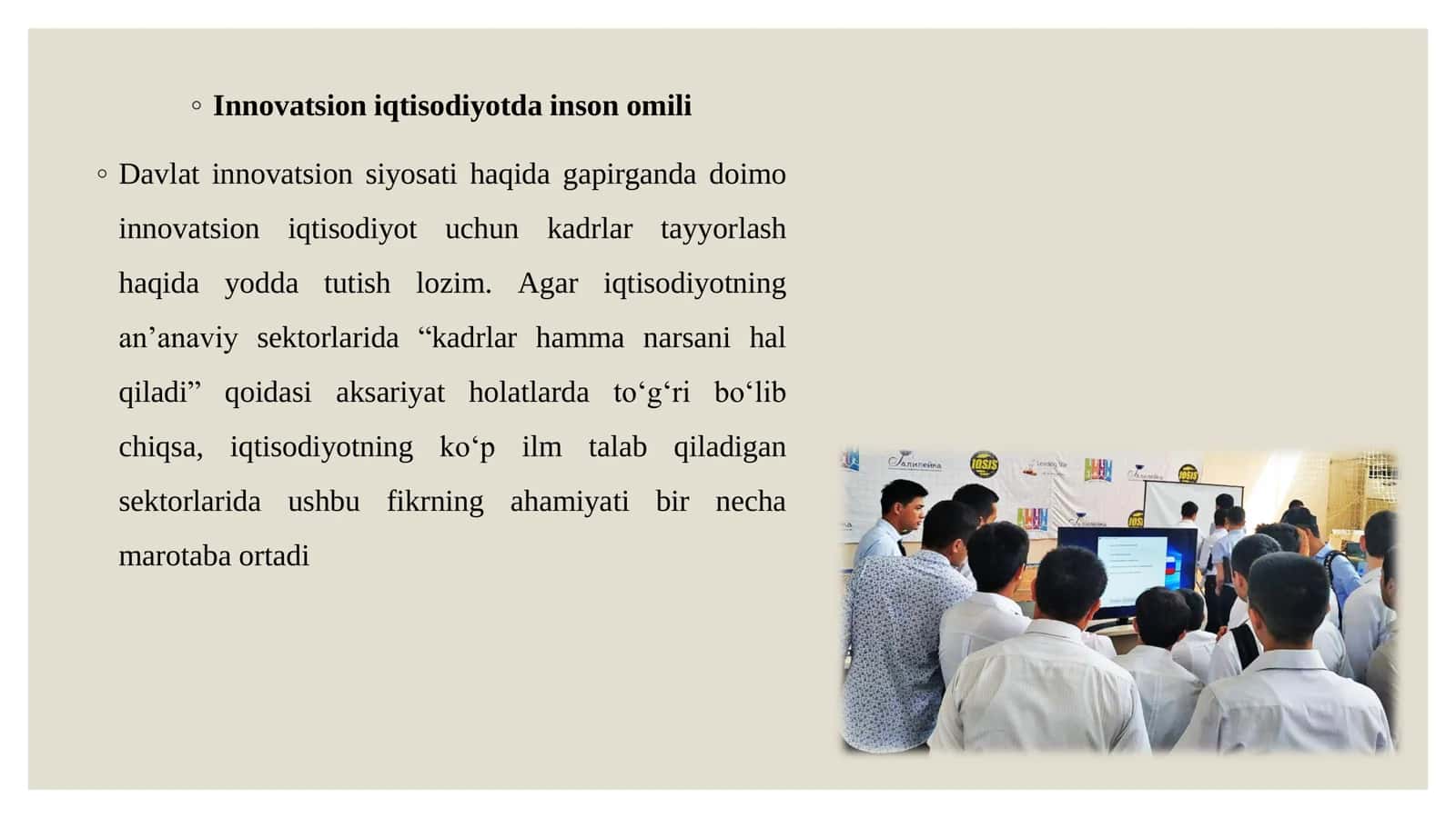Innovatsion iqtisodiyotdagi kadrlar salohiyati 2