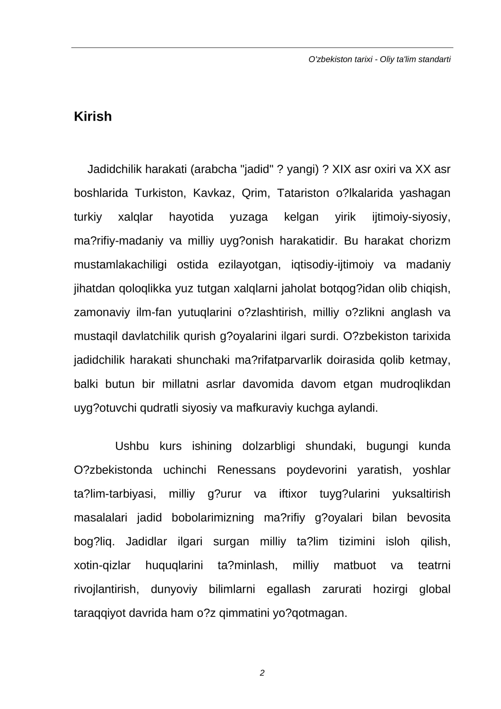 Jadidchilik harakati: milliy uyg'onish va ma'rifatparvarlik 2