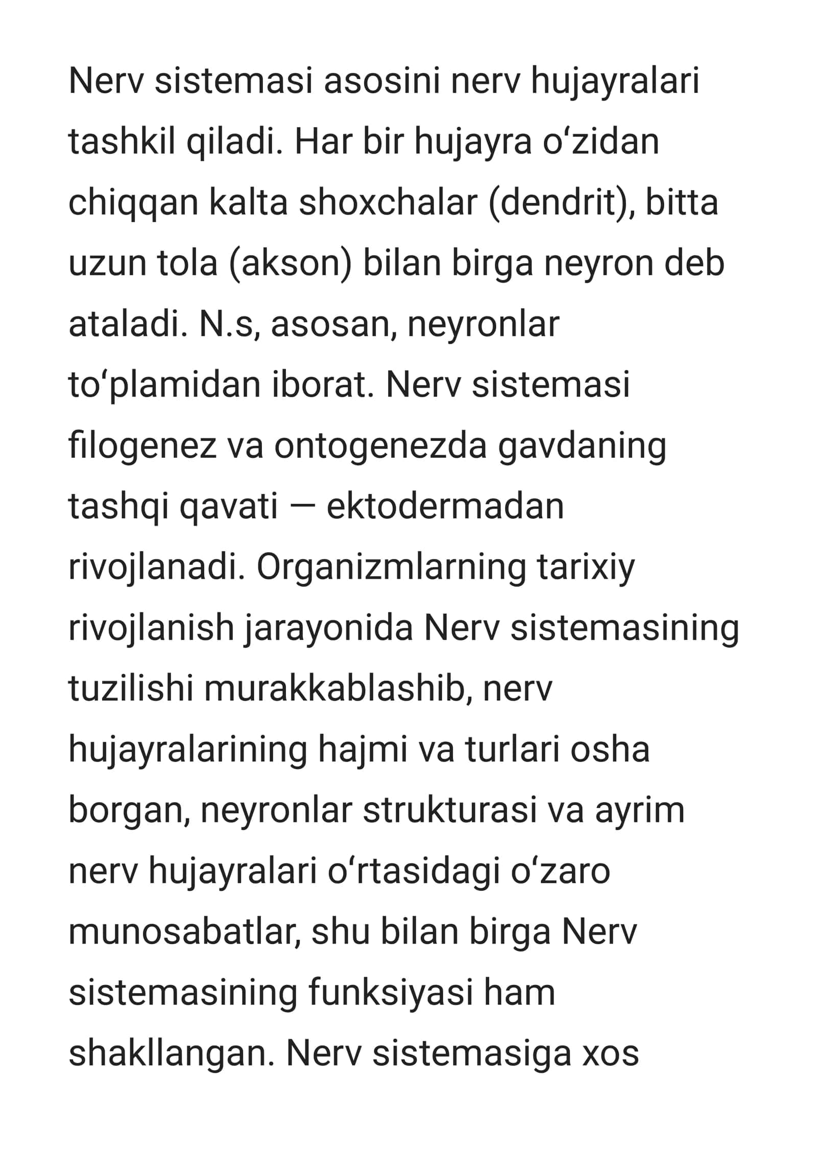 Nerv sistemasi 2