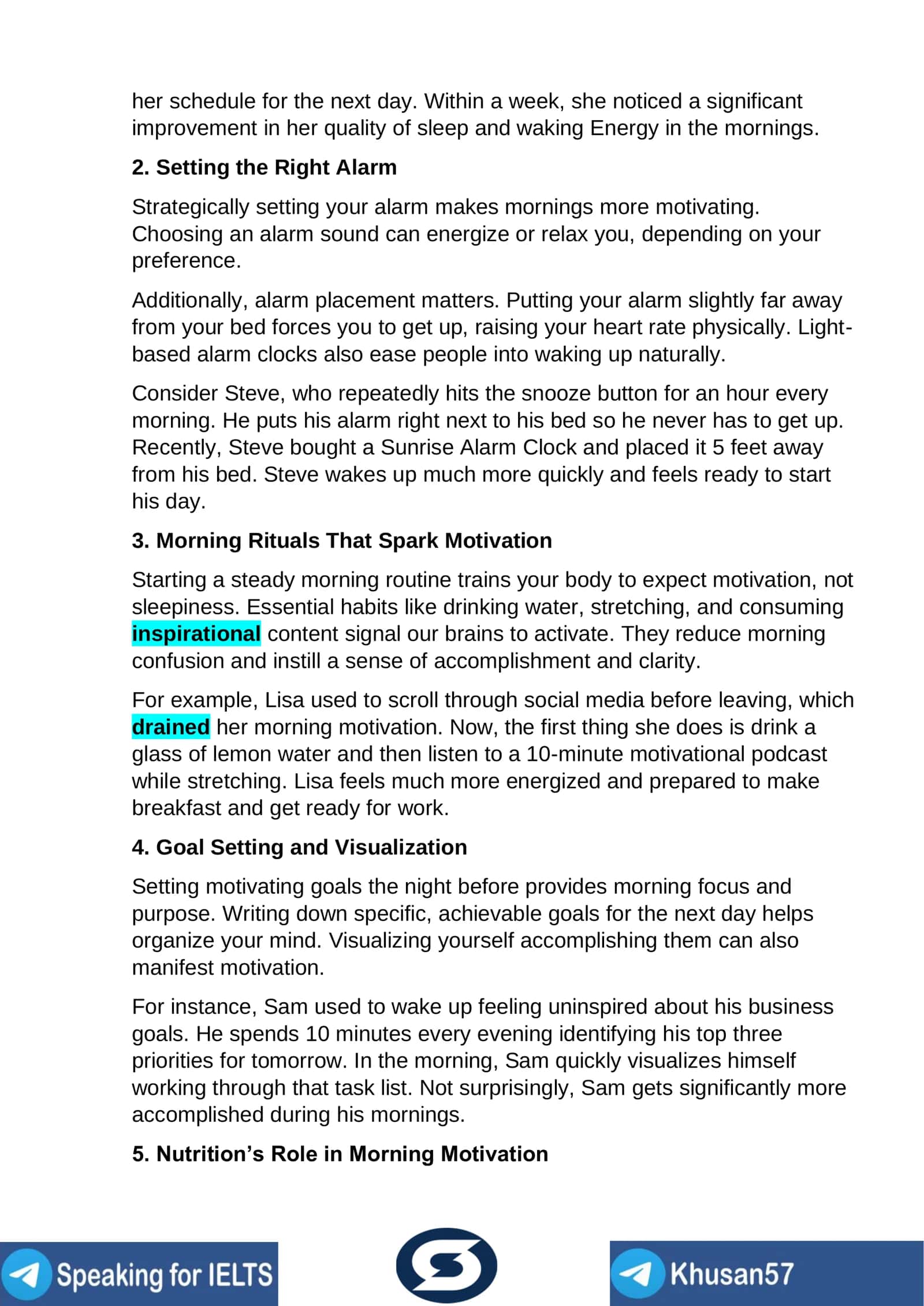 The Power of a Positive Evening Routine 2