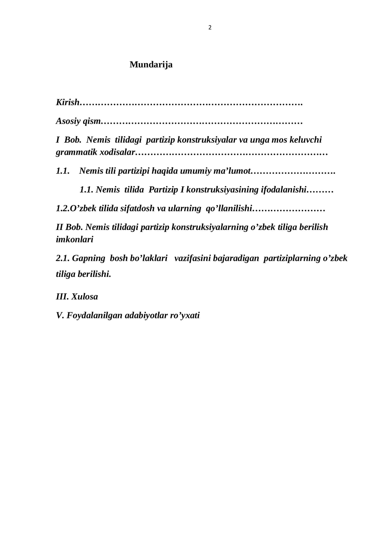 Nemis filologiyasi kurs ishi 2