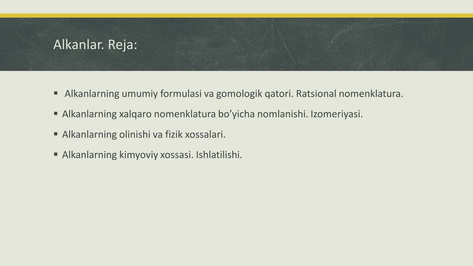 Alkanlar 2