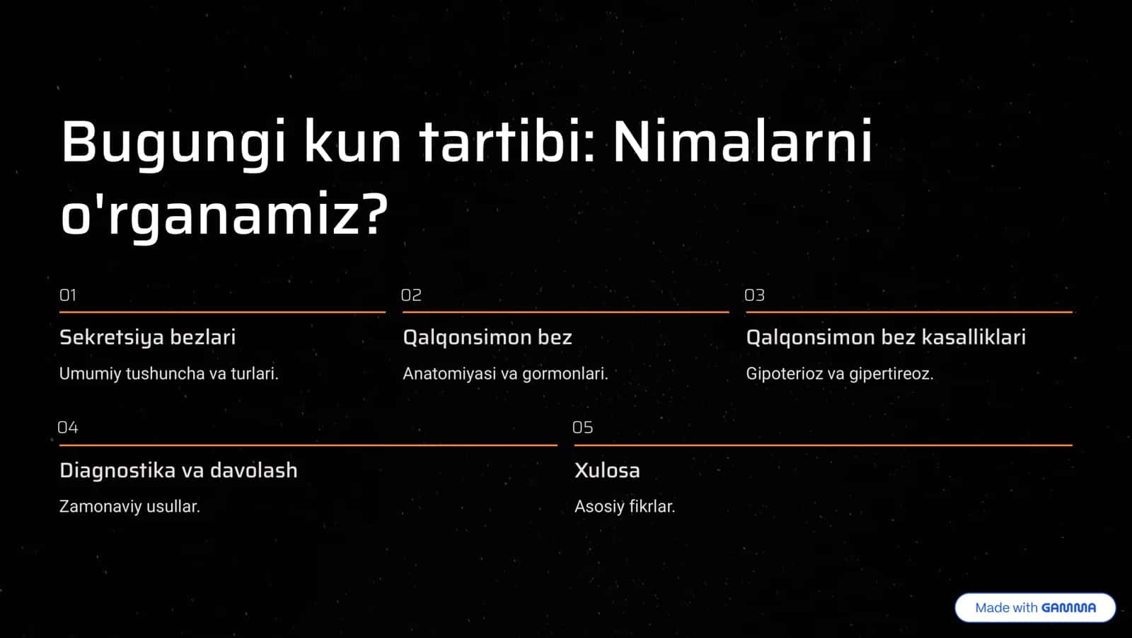 Sekretsiya bezlari va qalqonsimon bez: Tanamiz dirijyori 2