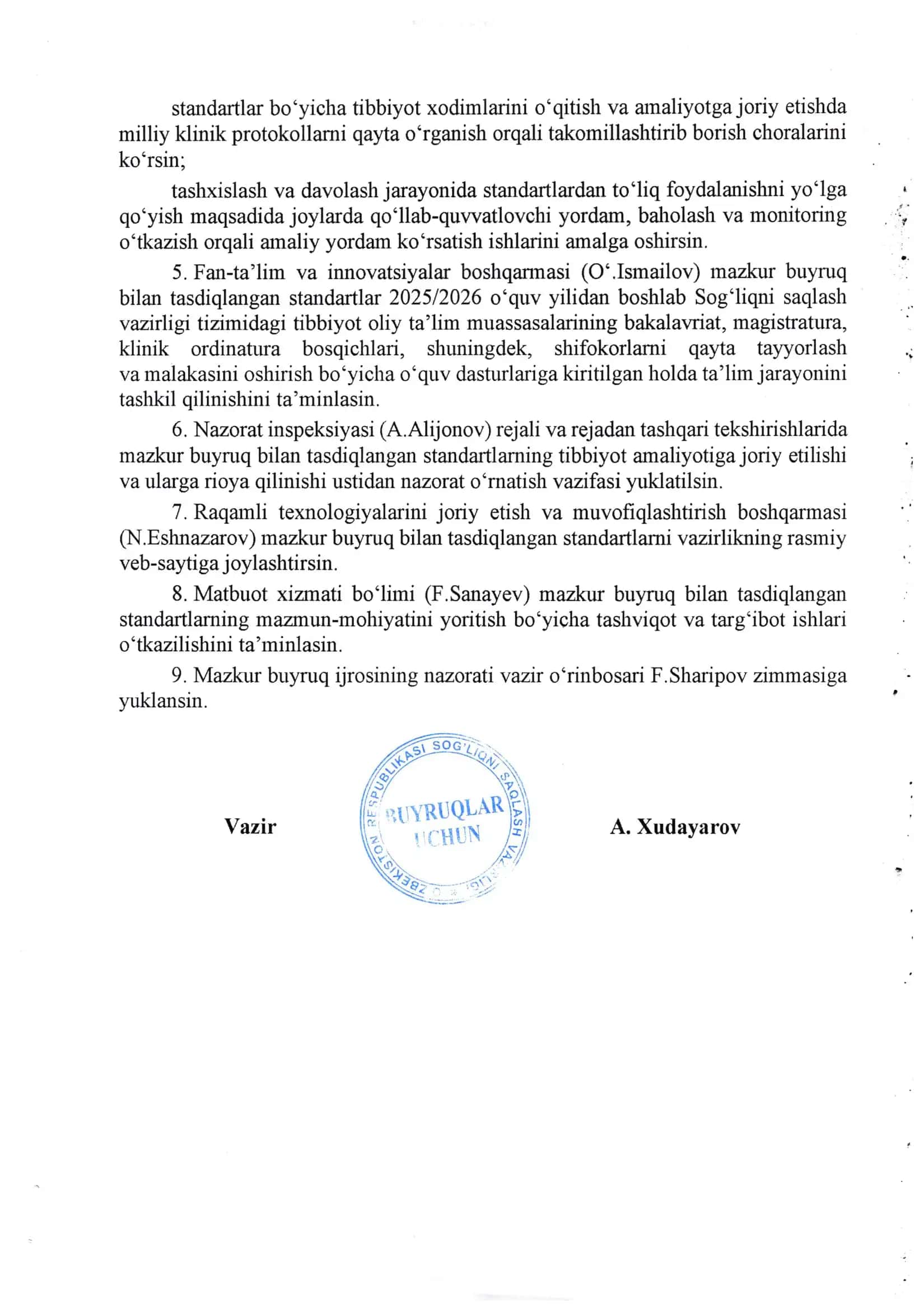 psixologiya bo’yicha milliy standardlar 2
