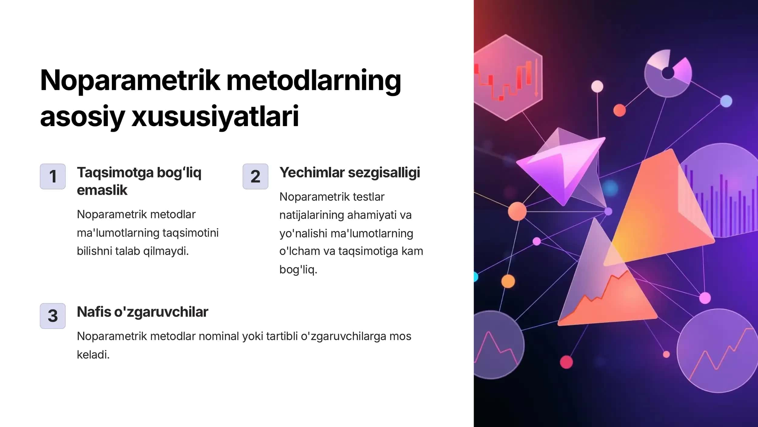 Noparametrik metodlar haqida tushuncha 2