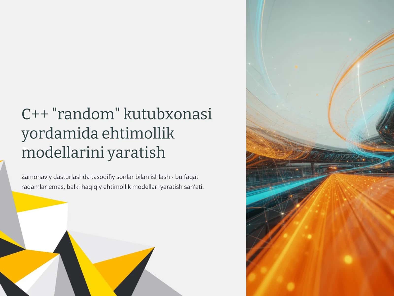 Ehtimollik modellarini yaratishga kirish 2
