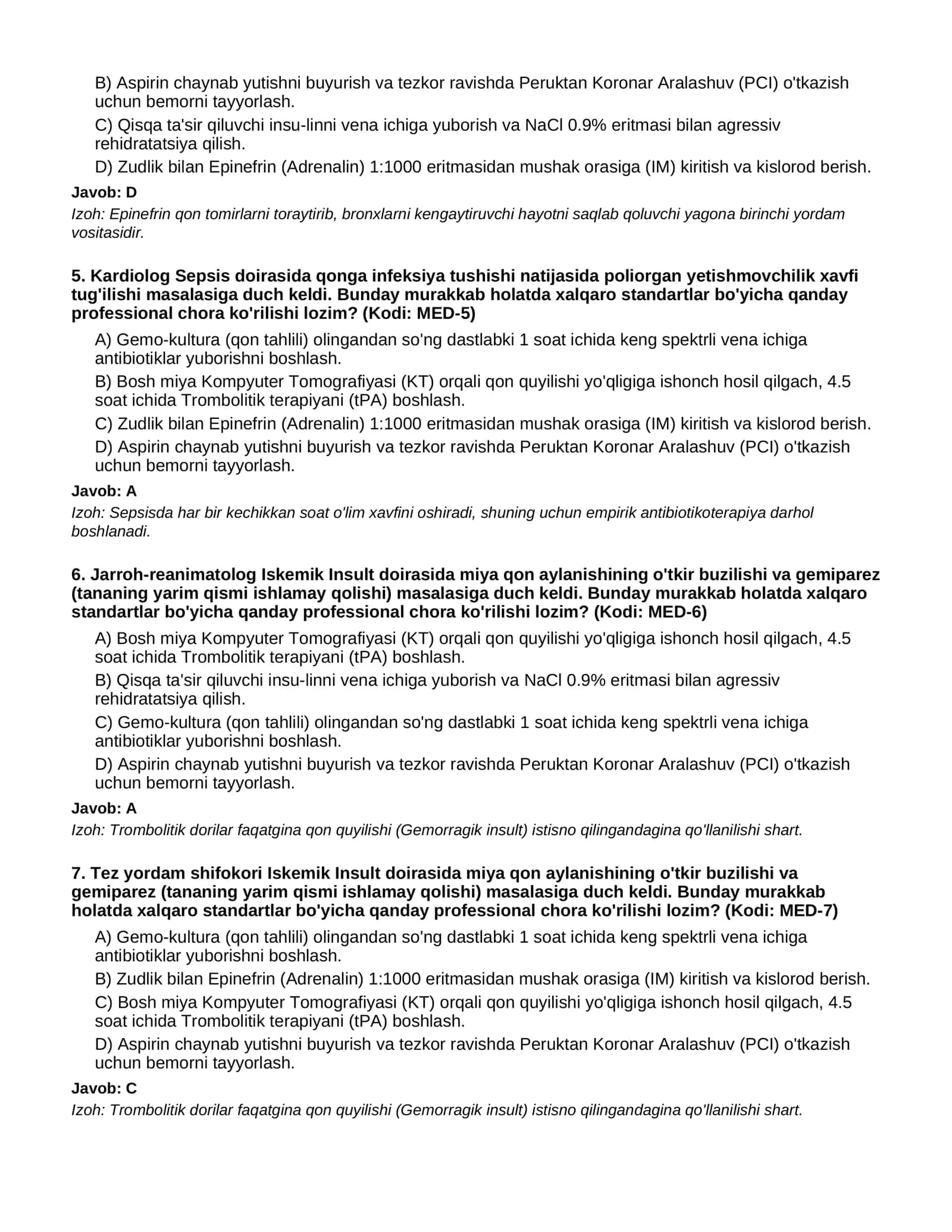 05 TIBBIYOT - 200 TA QIYIN TESTLAR 2