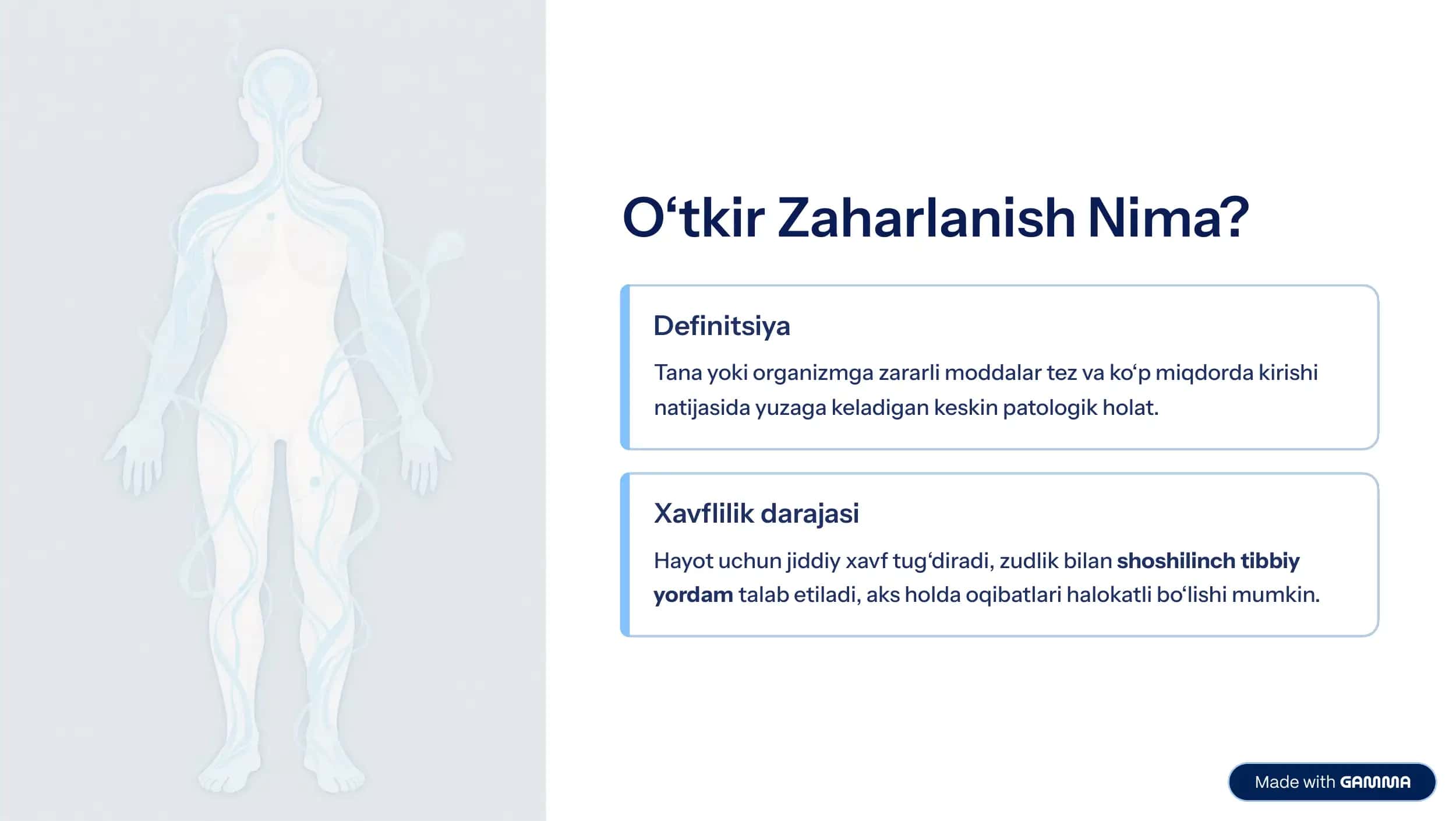 O‘tkir zaharlanishlar va ularga qarshi kurash chora-tadbirlari 2