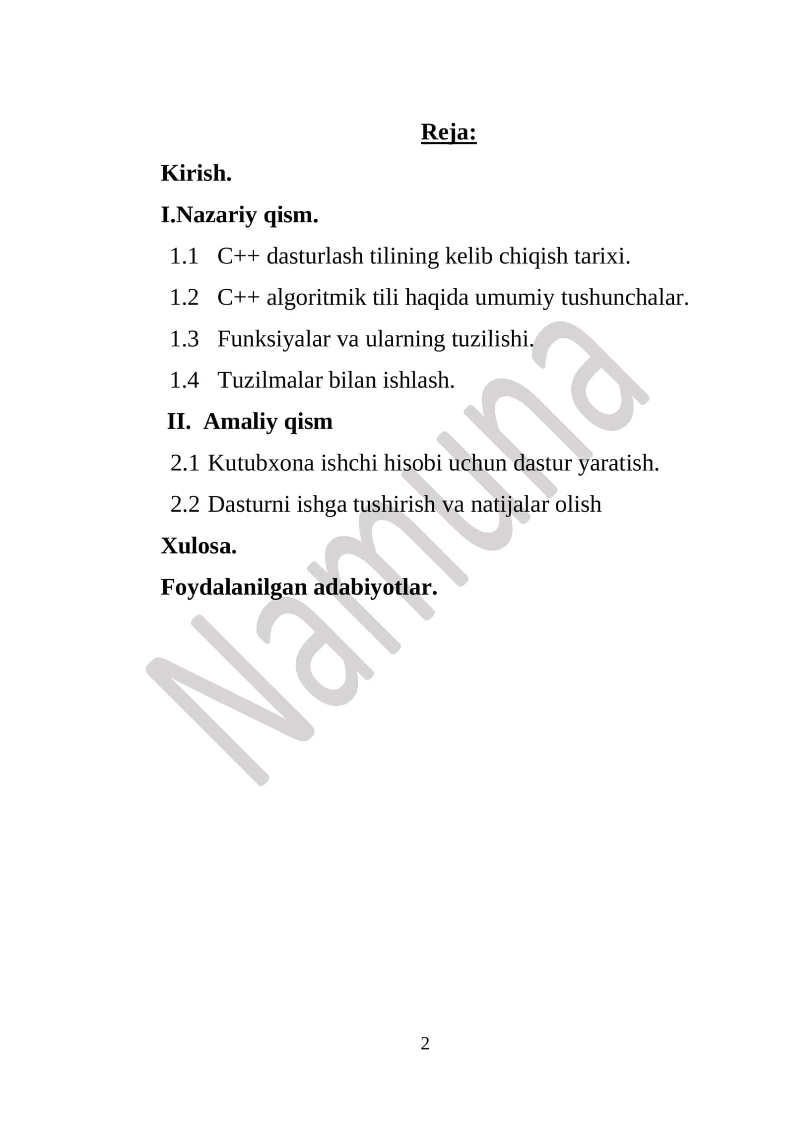 Kutubxona ishchi hisobi uchun dastur yaratish 2