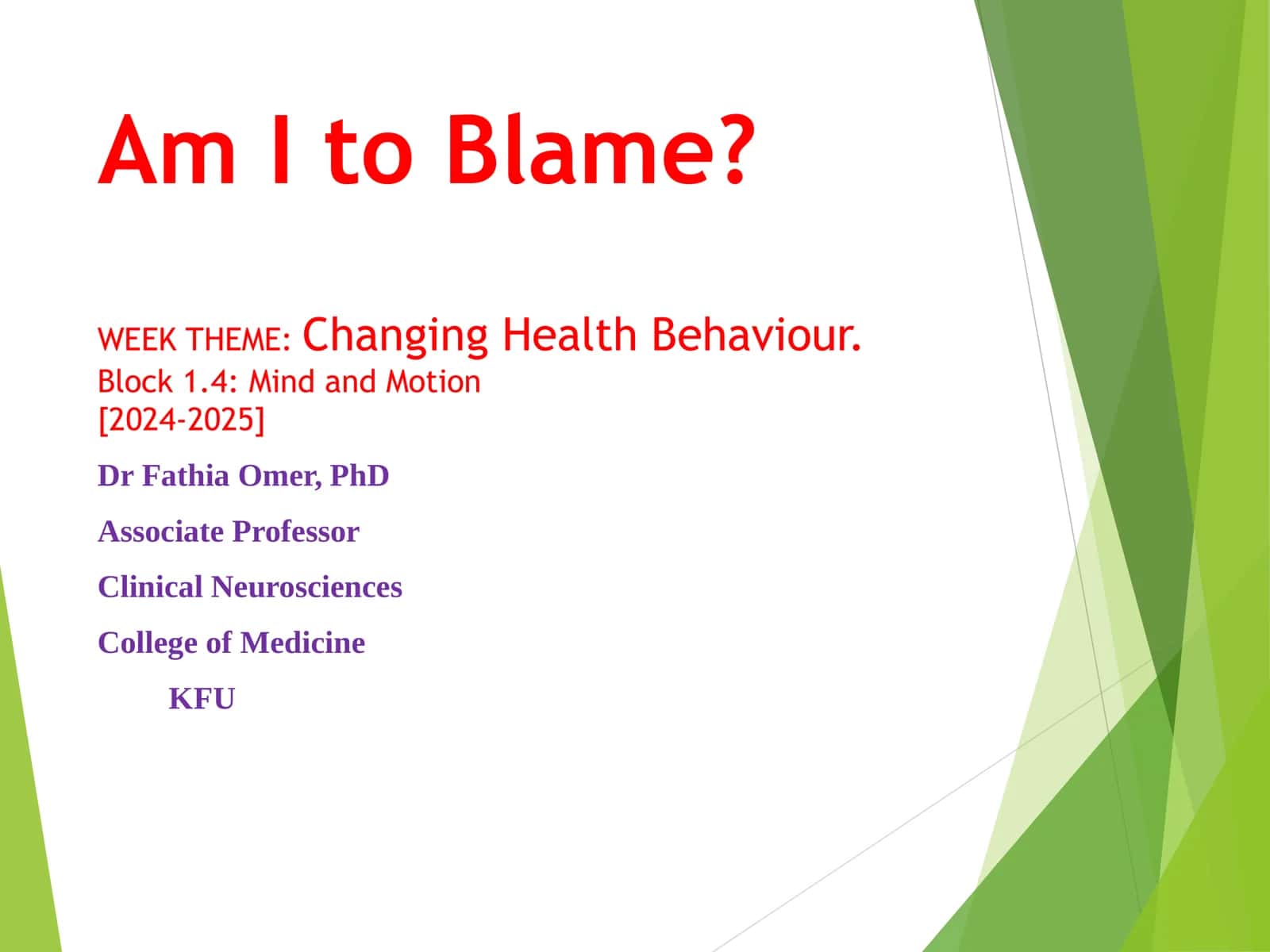 Am I to Blame? 2