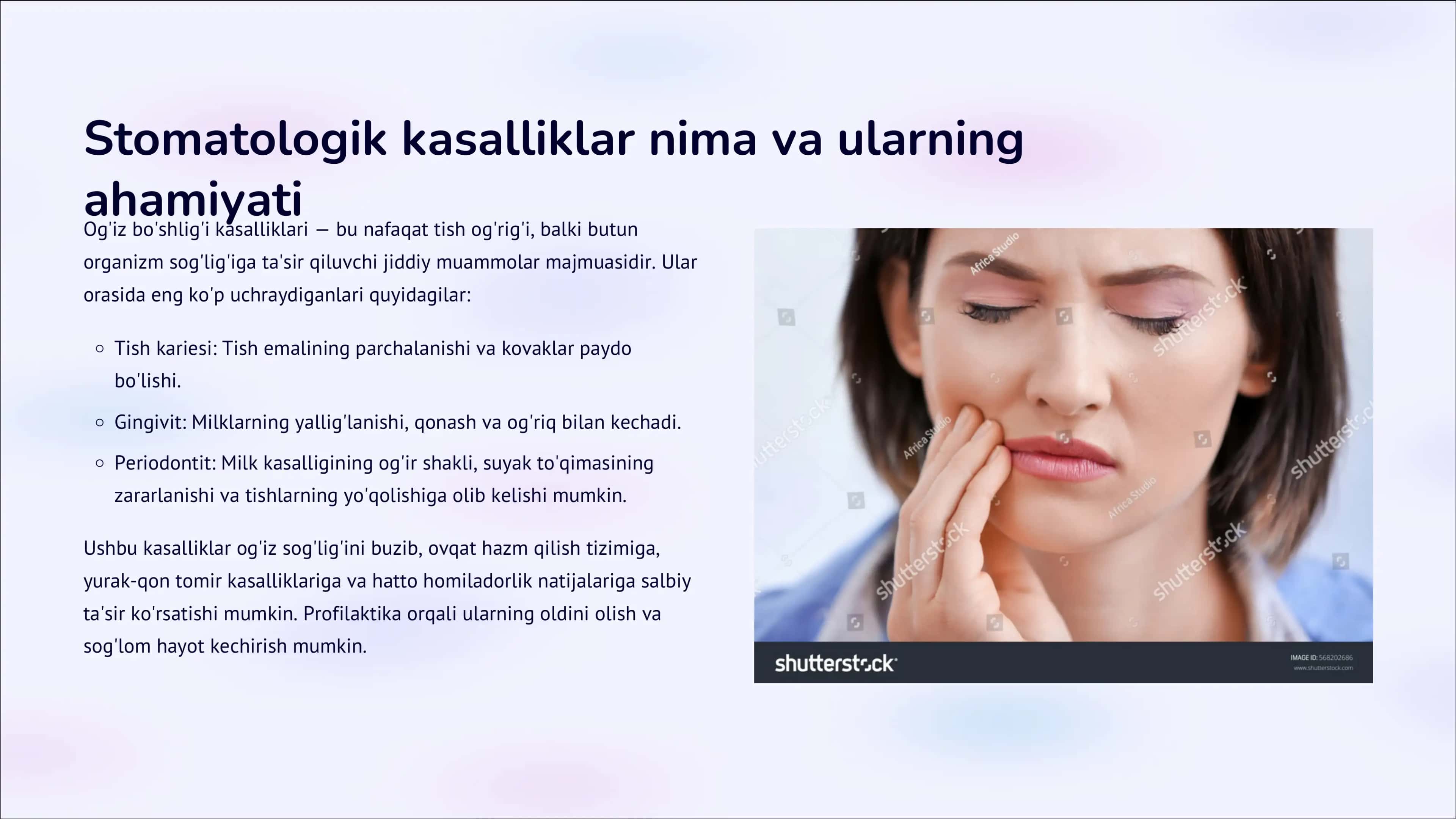 Asosiy stomatologik kasalliklarni birlamchi profilaktika usullari 2
