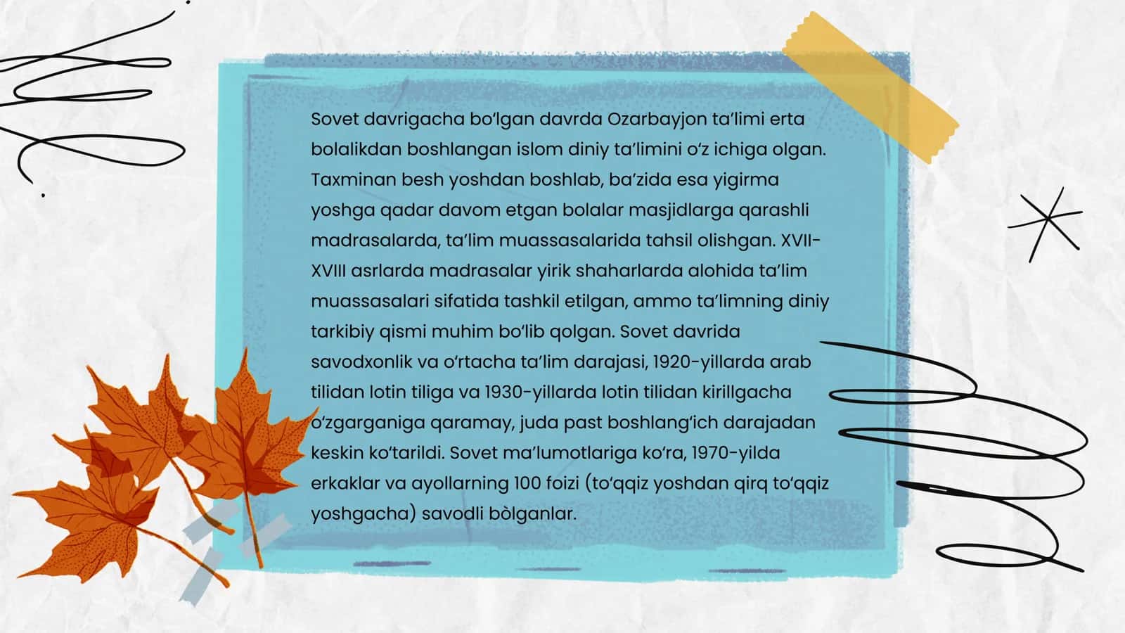 Ozarbayjon ta'lim tizimi 2
