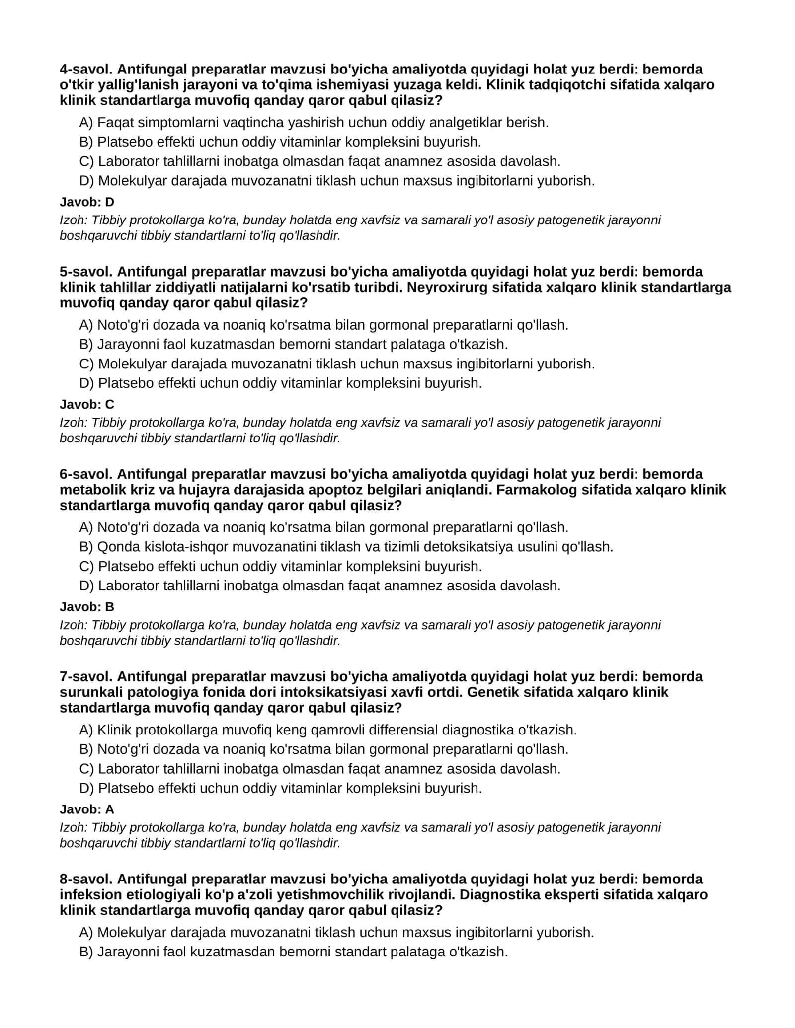 Antifungal preparatlar - 3-QISM 2