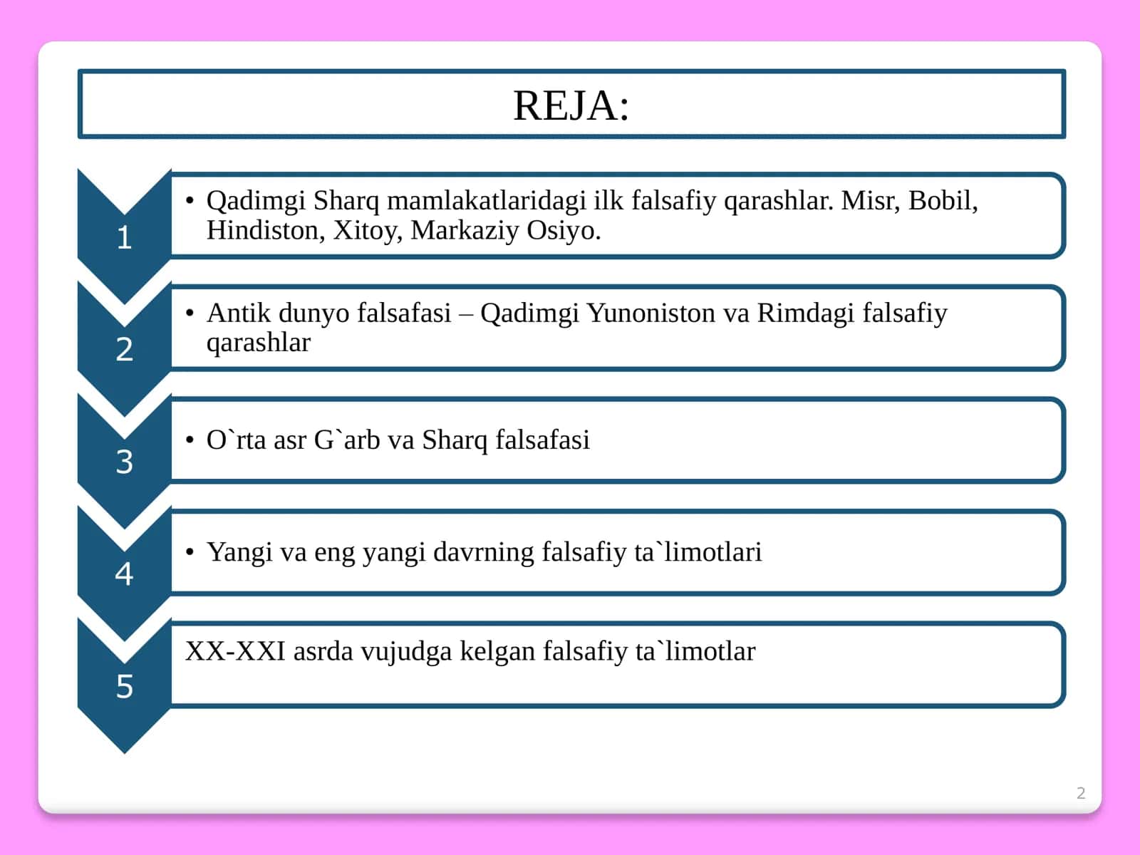 Falsafa 2