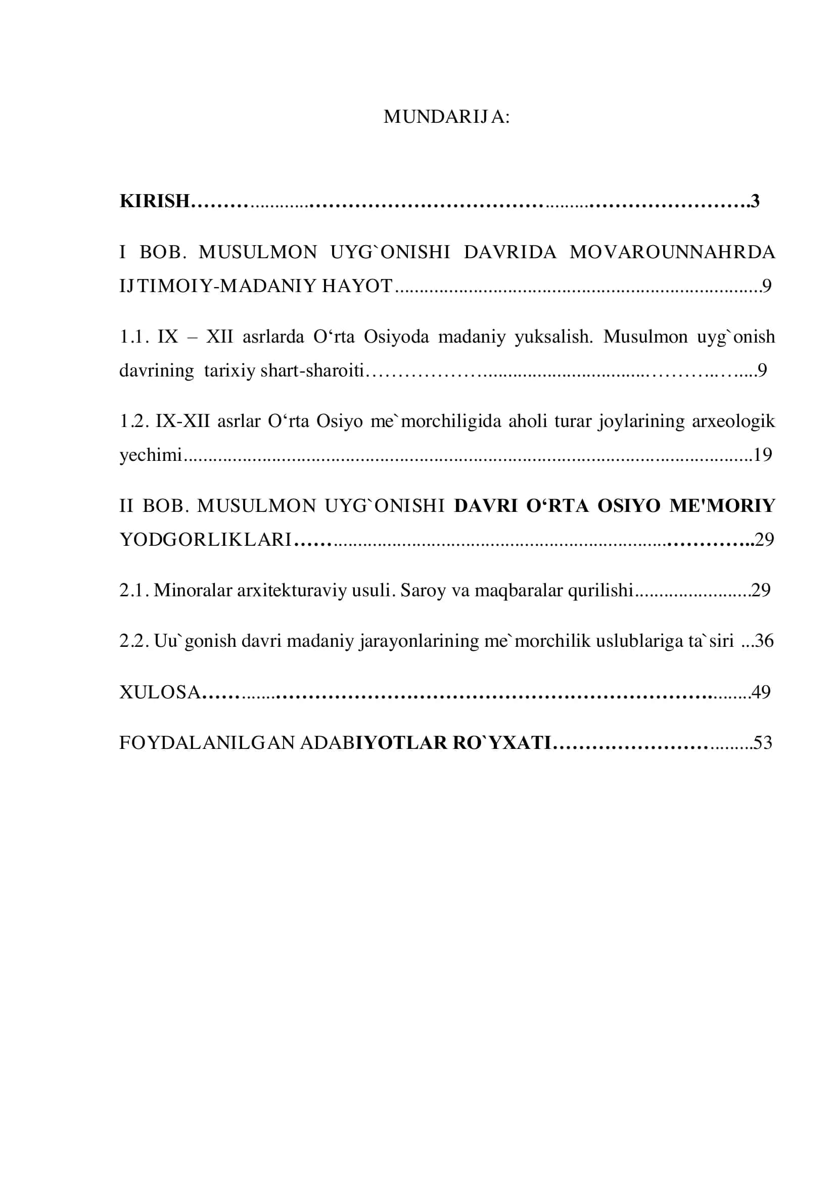 IX–XII ASRLARDA O’RTA OSIYO ME’MORCHILIK SAN’ATI: AN’ANALARI VA UNI O’ZIGA XOS XUSUSIYATLARI 2