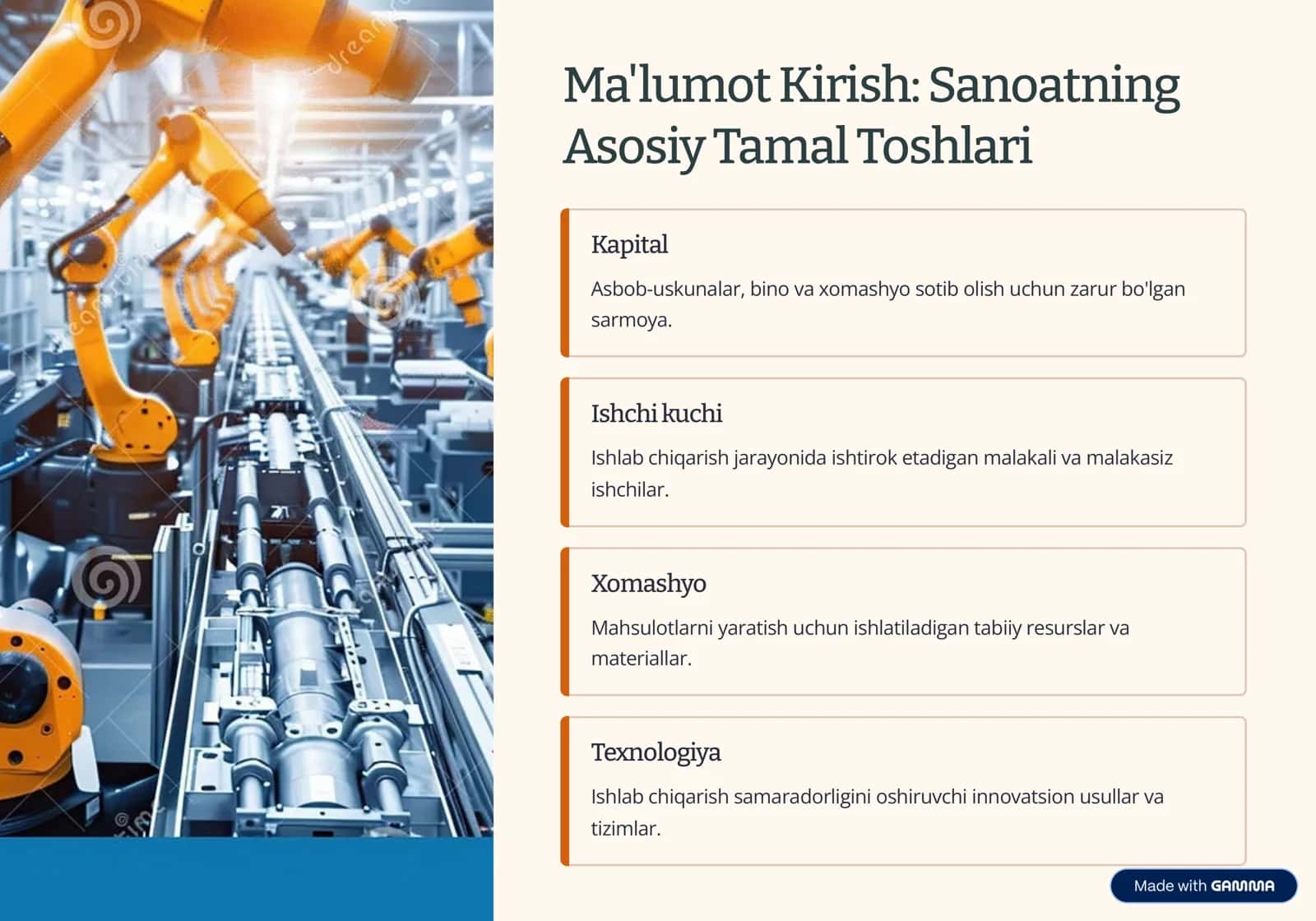 Sanoat: Qaysi omil ustuvor? 2