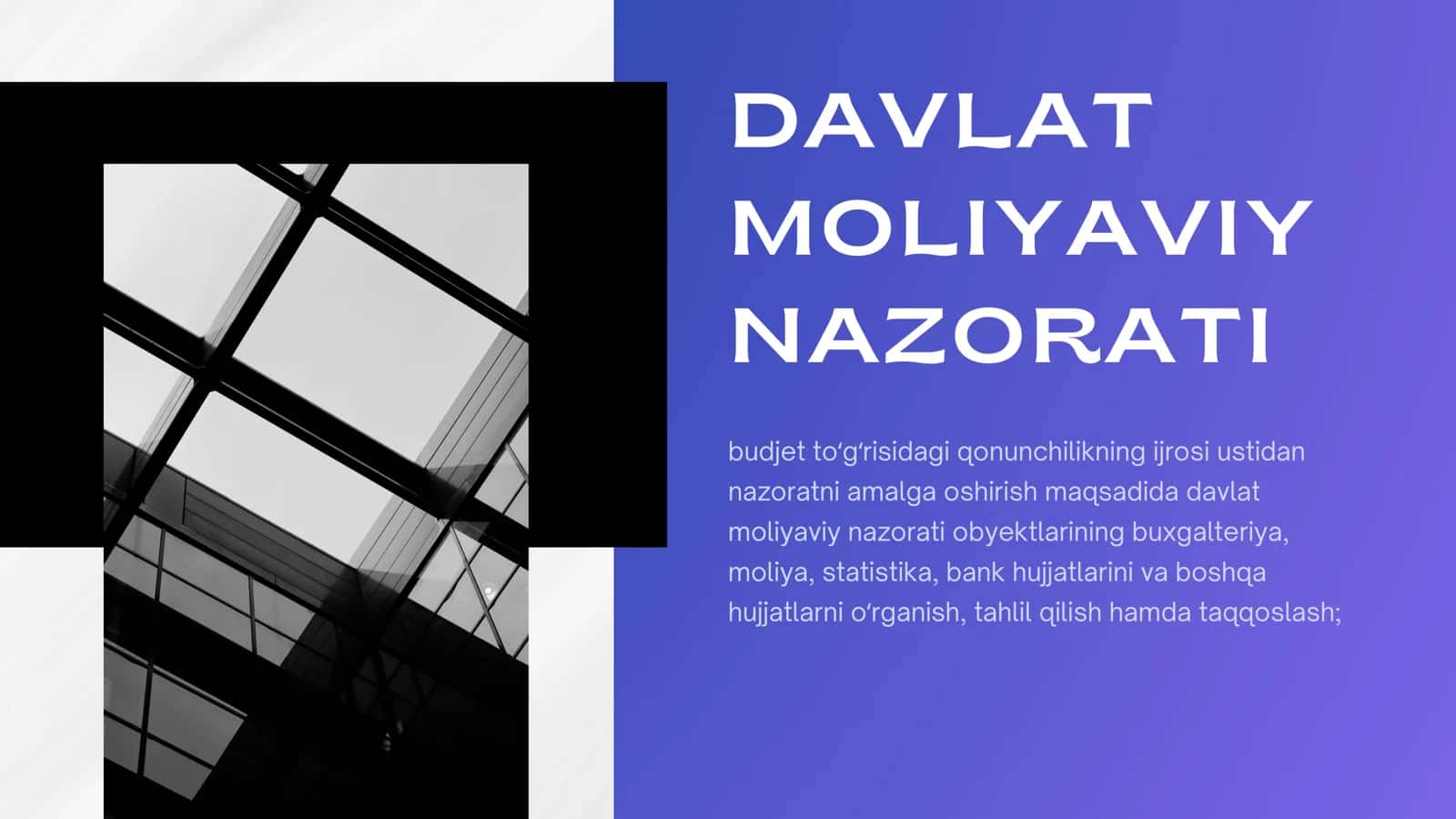 Davlat moliyaviy nazorati 2