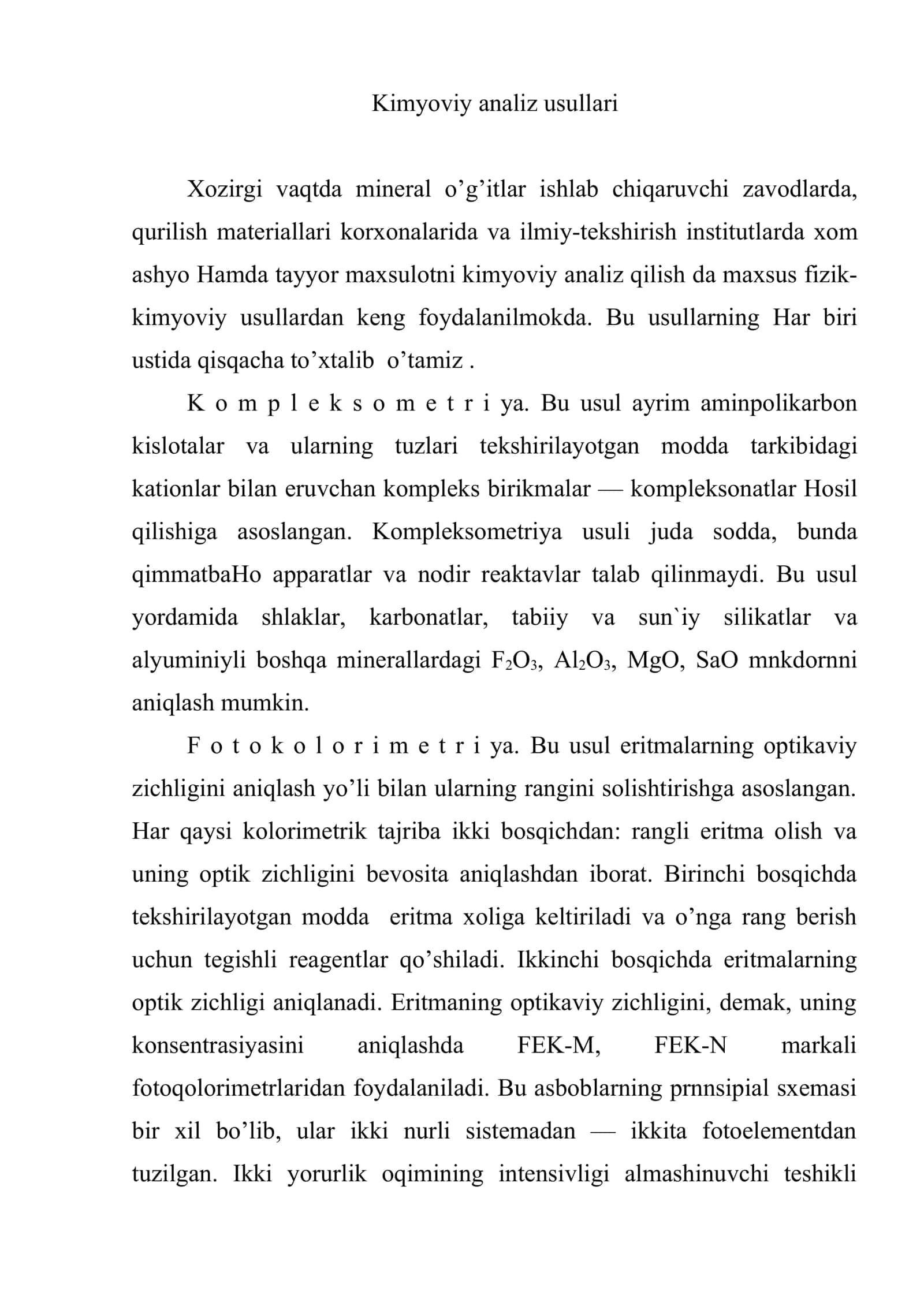 Lyuminеssеntаviy kimyoviy va spеktrаviy tаhlil 2