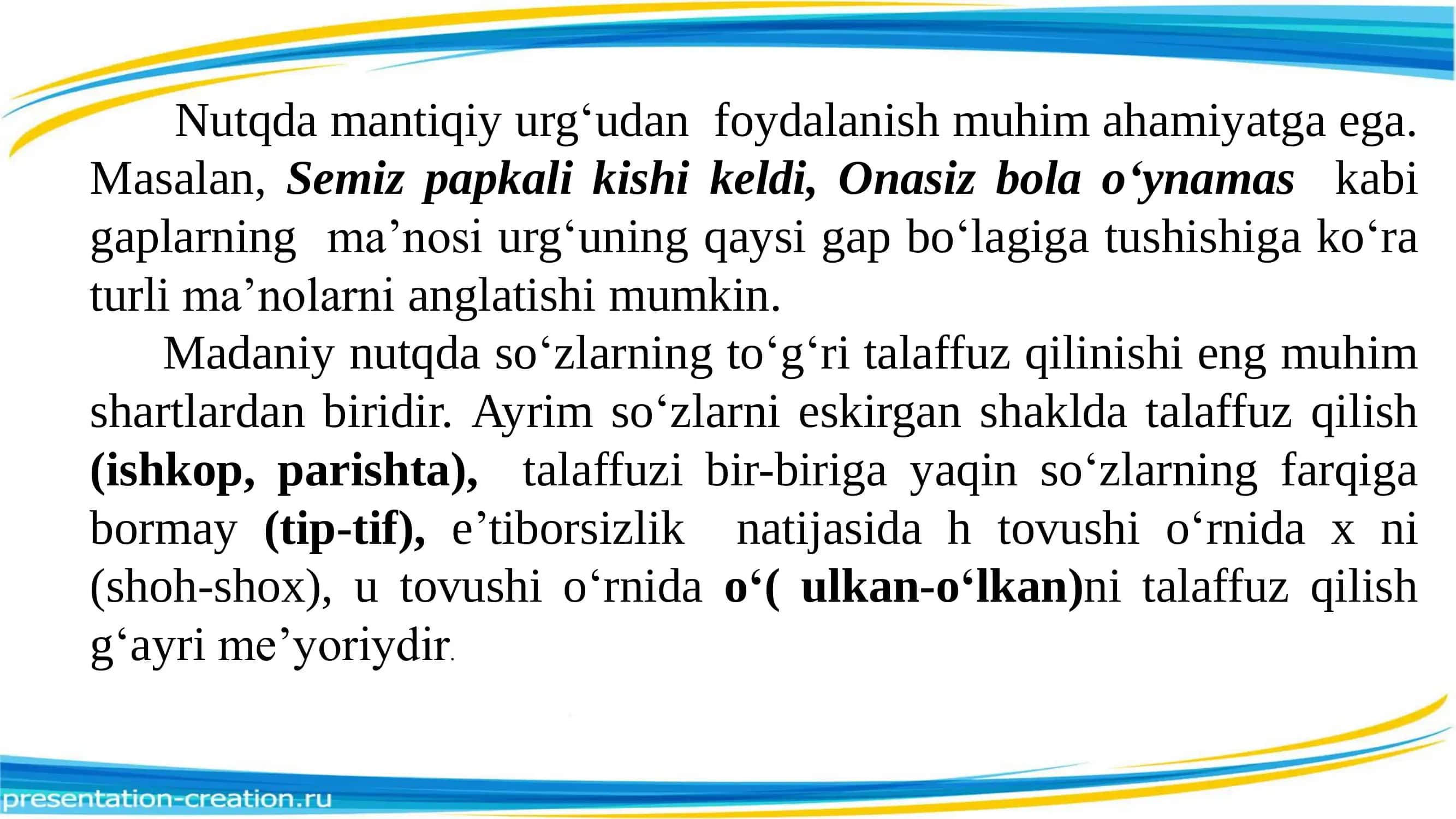 Nutq va adabiy me'yor 2