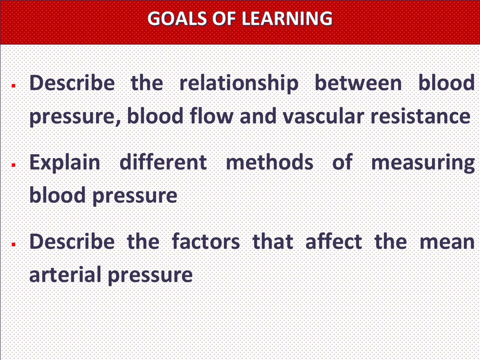 ARTERIAL PRESSURE CONTROL I 2
