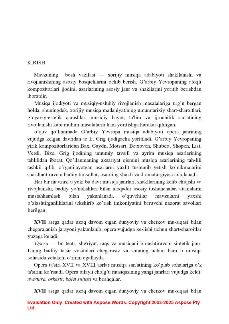 Xorijiy  musiqa  rivoji 2