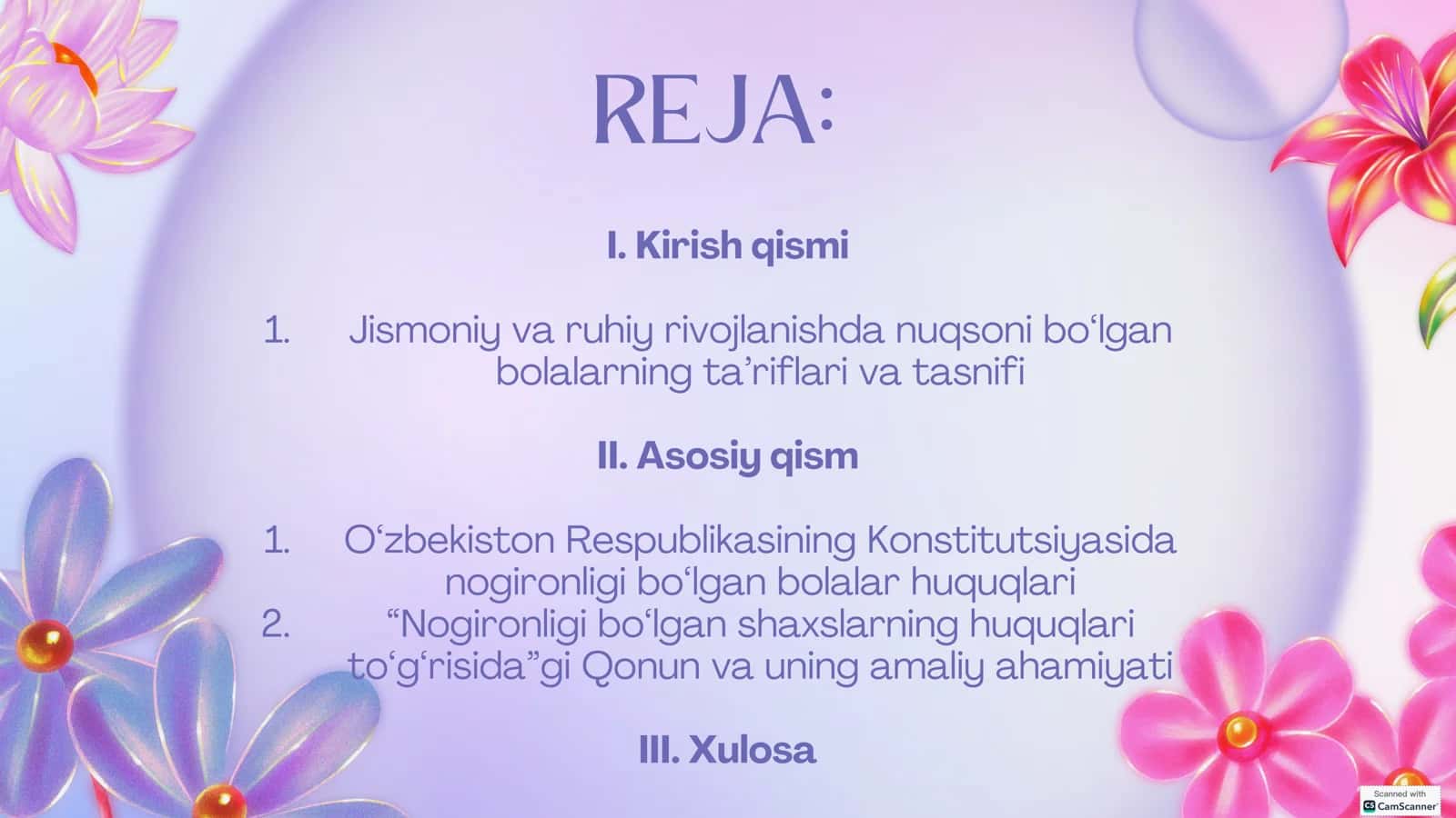 O‘ZBEKISTON RESPUBLIKASIDA JISMONIY VA RUHIY RIVOJLANISHDA NUQSONI BO‘LGAN BOLALAR VA O‘SMIRLARNING IJTIMOIY HIMO 2